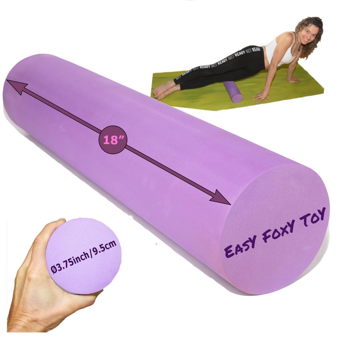 Small Size Medium-Hard Density EVA 4 Inch Foam Roller