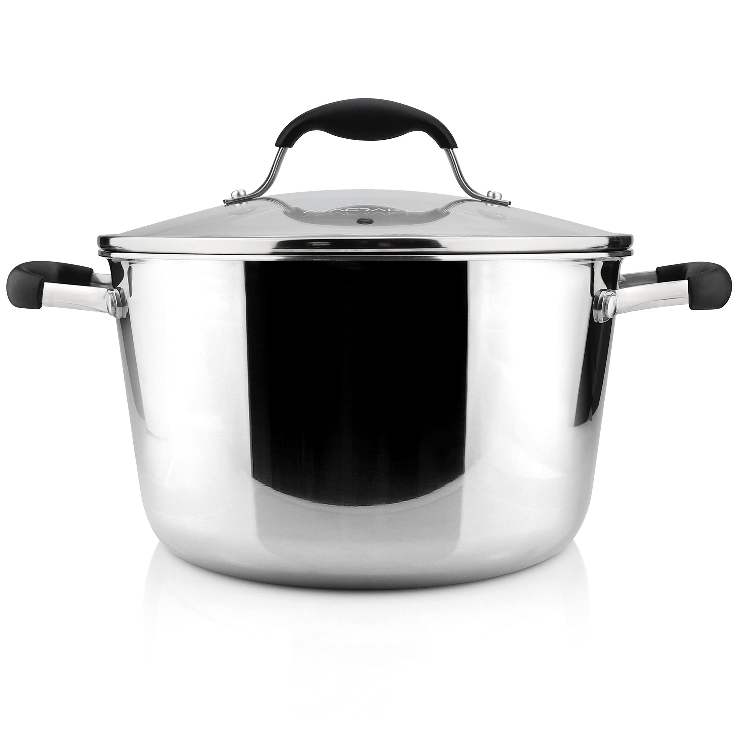AVACRAFT Tri-Ply Stainless Steel Dutch Oven, 5 Quart