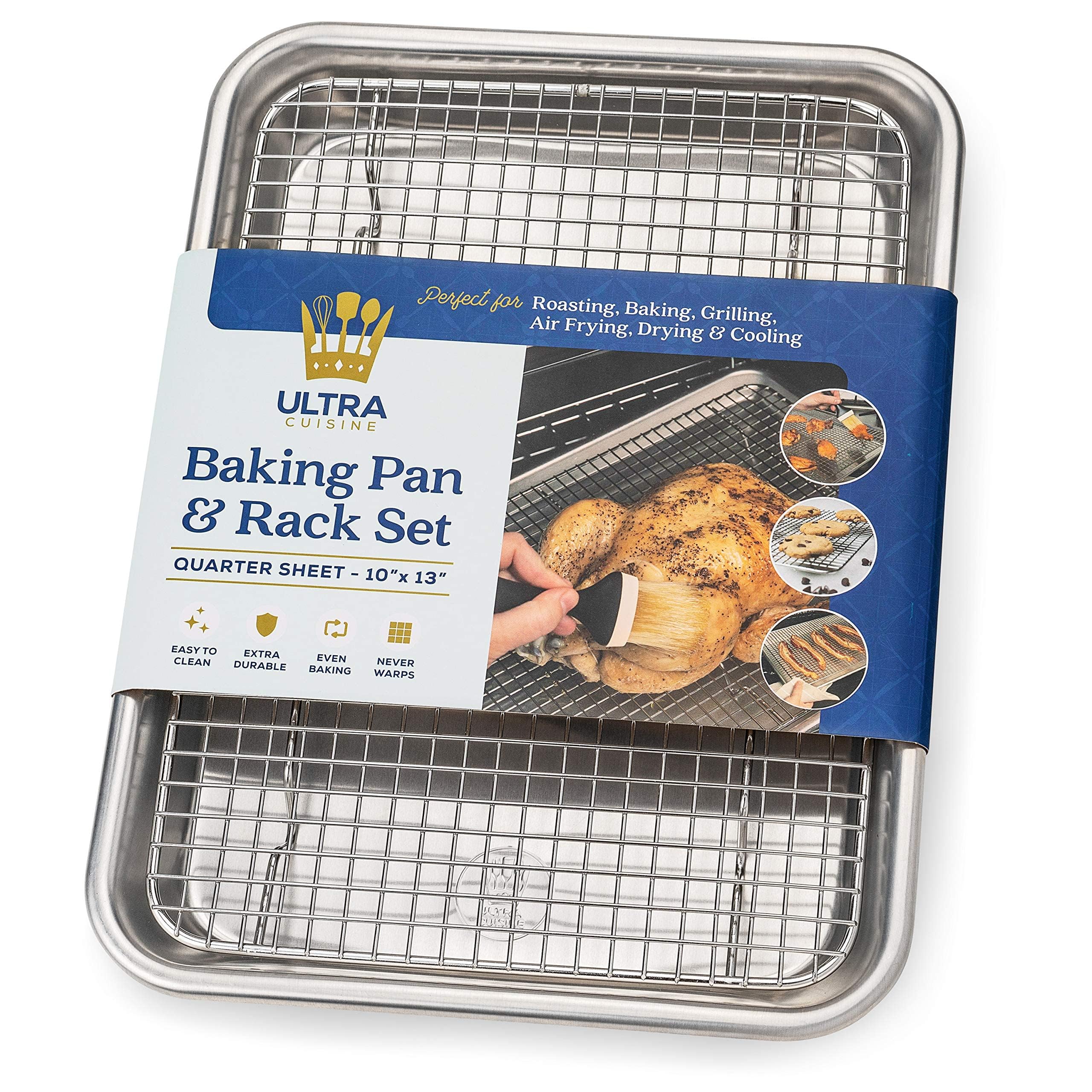 Ultra Cuisine Quarter Sheet with Cooling Rack