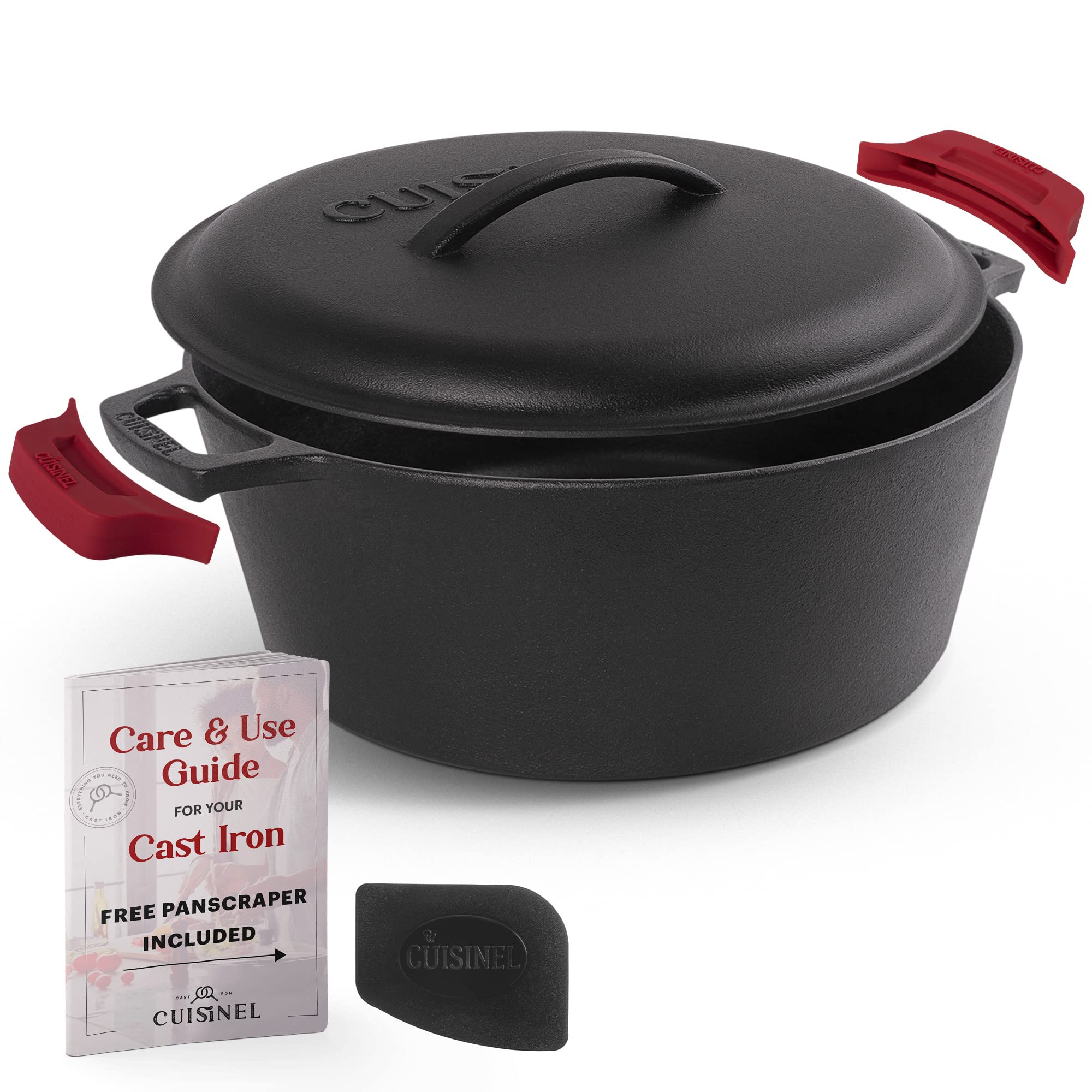Cuisinel 7-Quart Cast Iron Dutch Oven