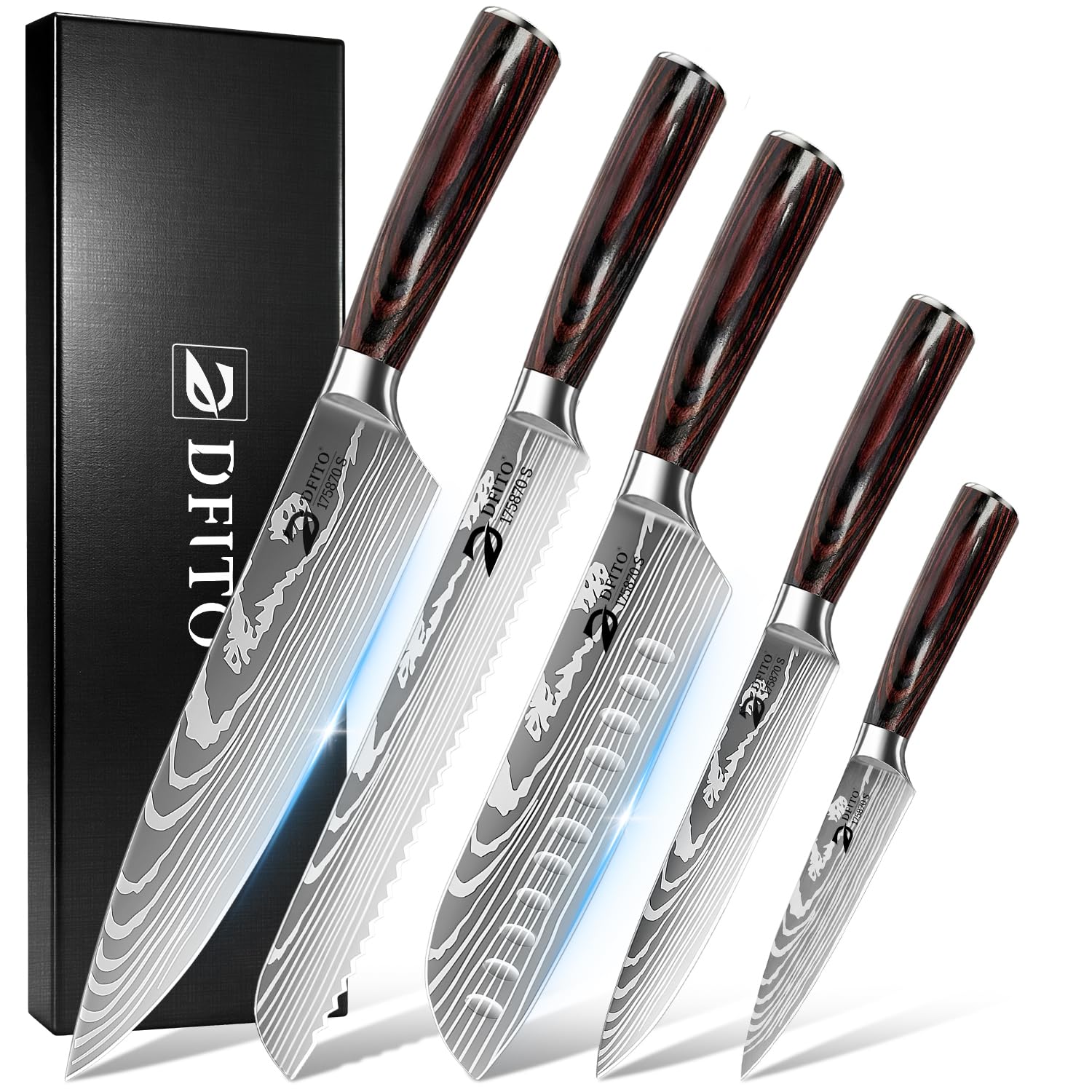 Dfito 5-Piece Kitchen Knife Set
