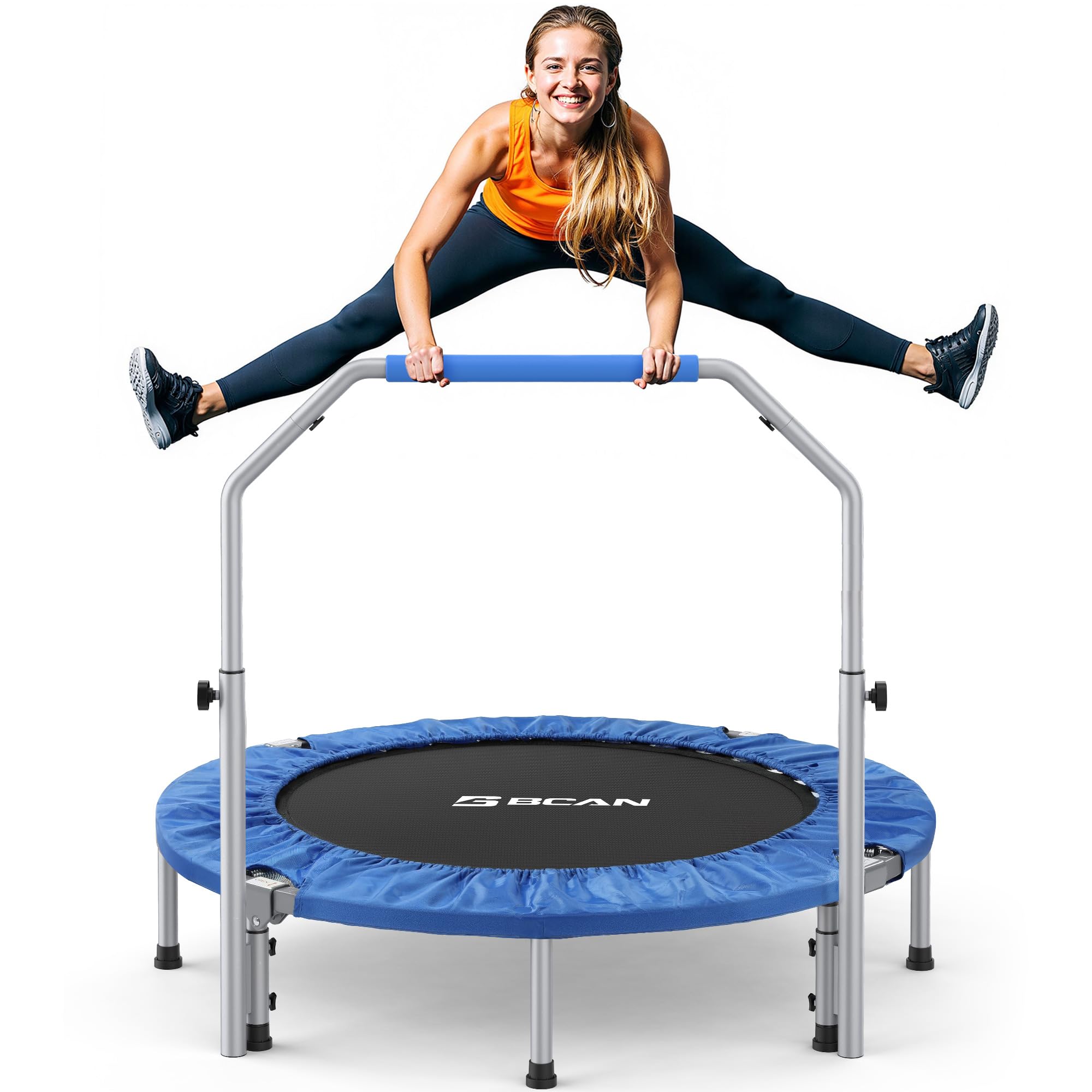 BCAN Foldable Mini Fitness Trampoline