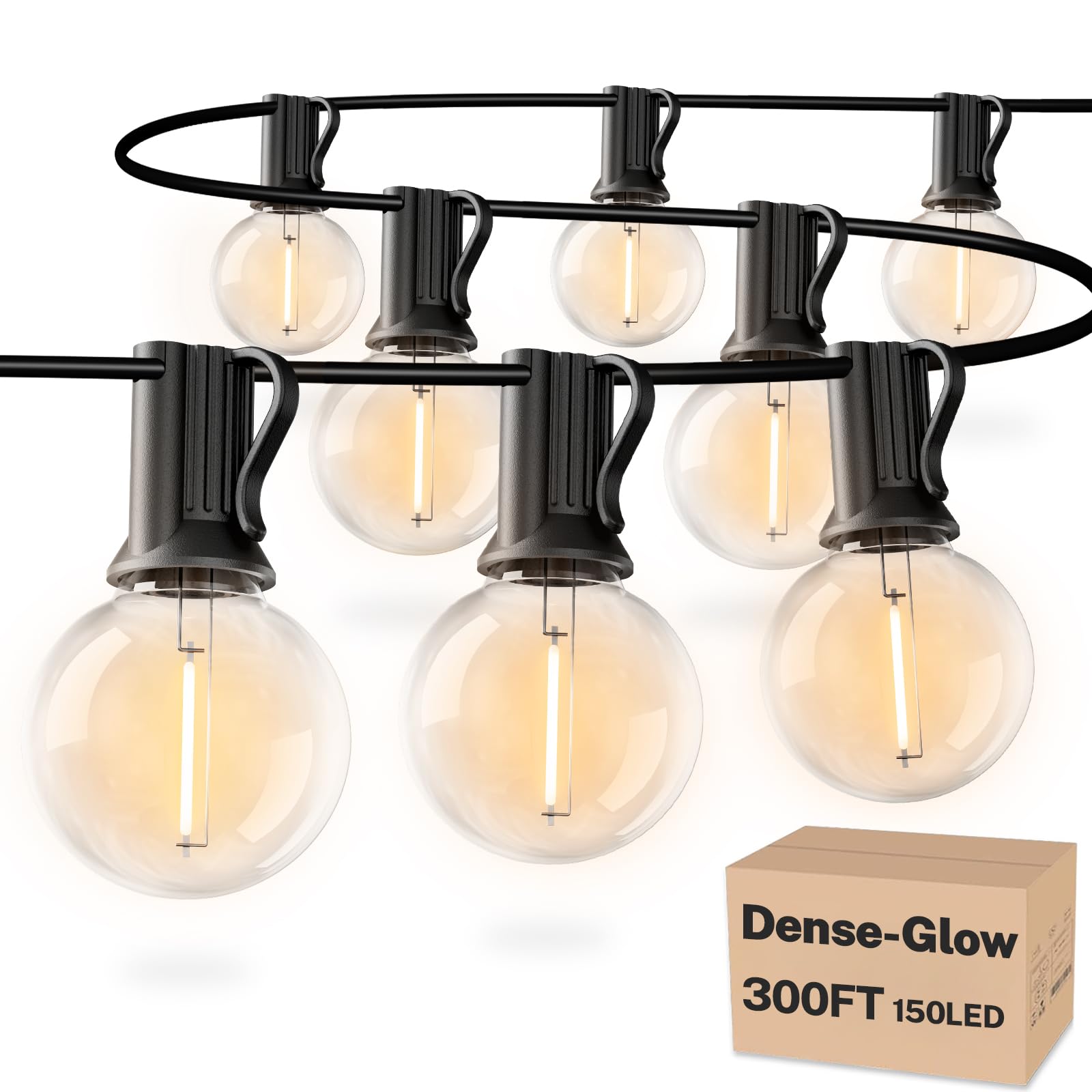 RTTY 300 FT G40 Outdoor String Lights