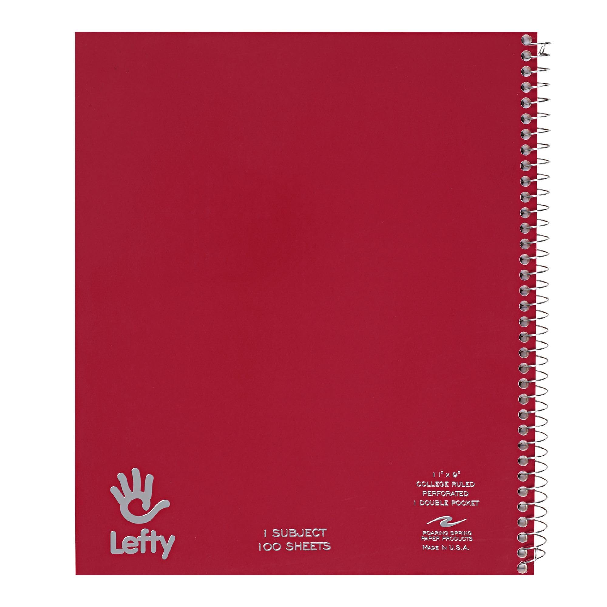Roaring Spring Lefty Spiral Notebook