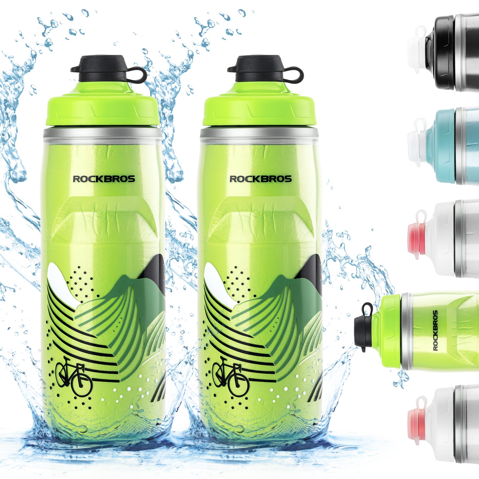 ROCKBROS Bike Water Bottle, 21 oz