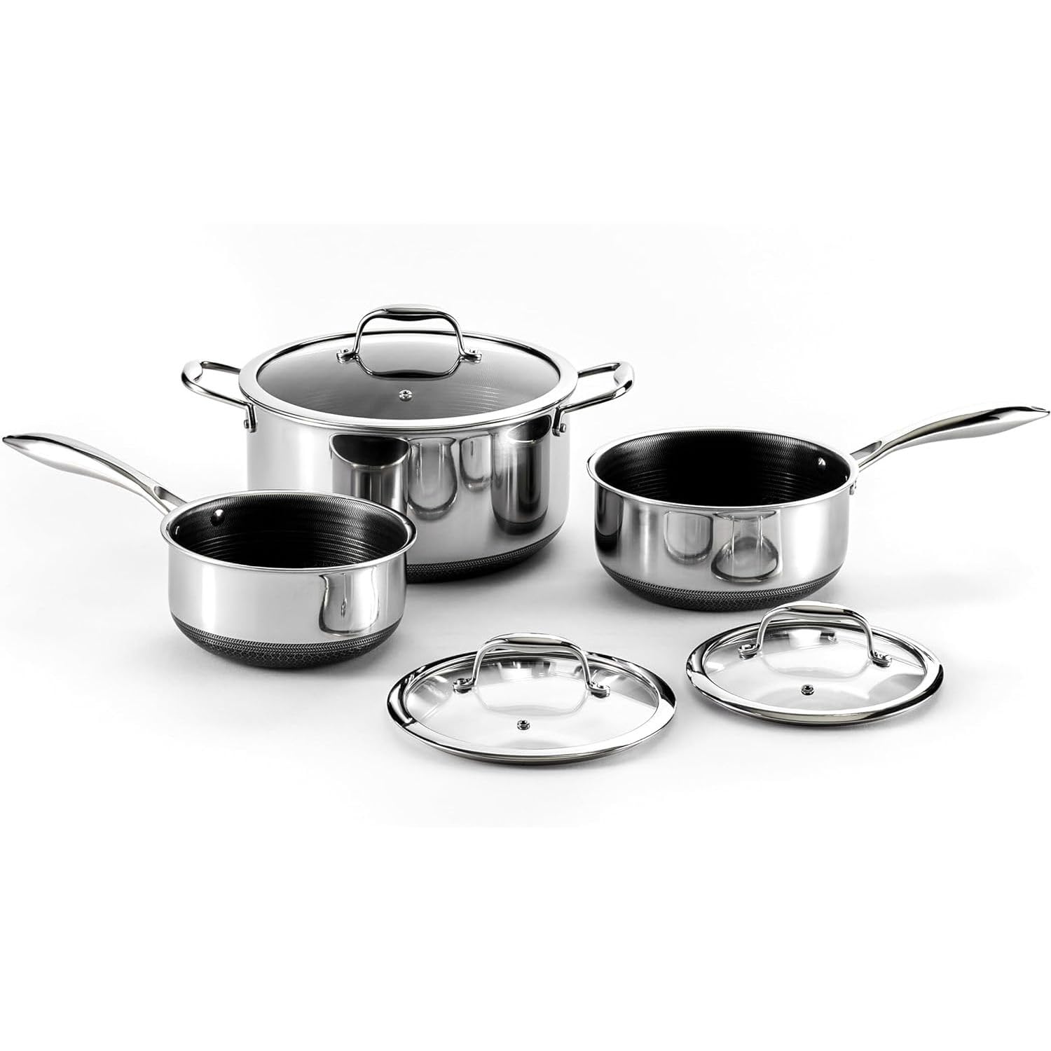 HexClad Hybrid 6-Piece Pot Set
