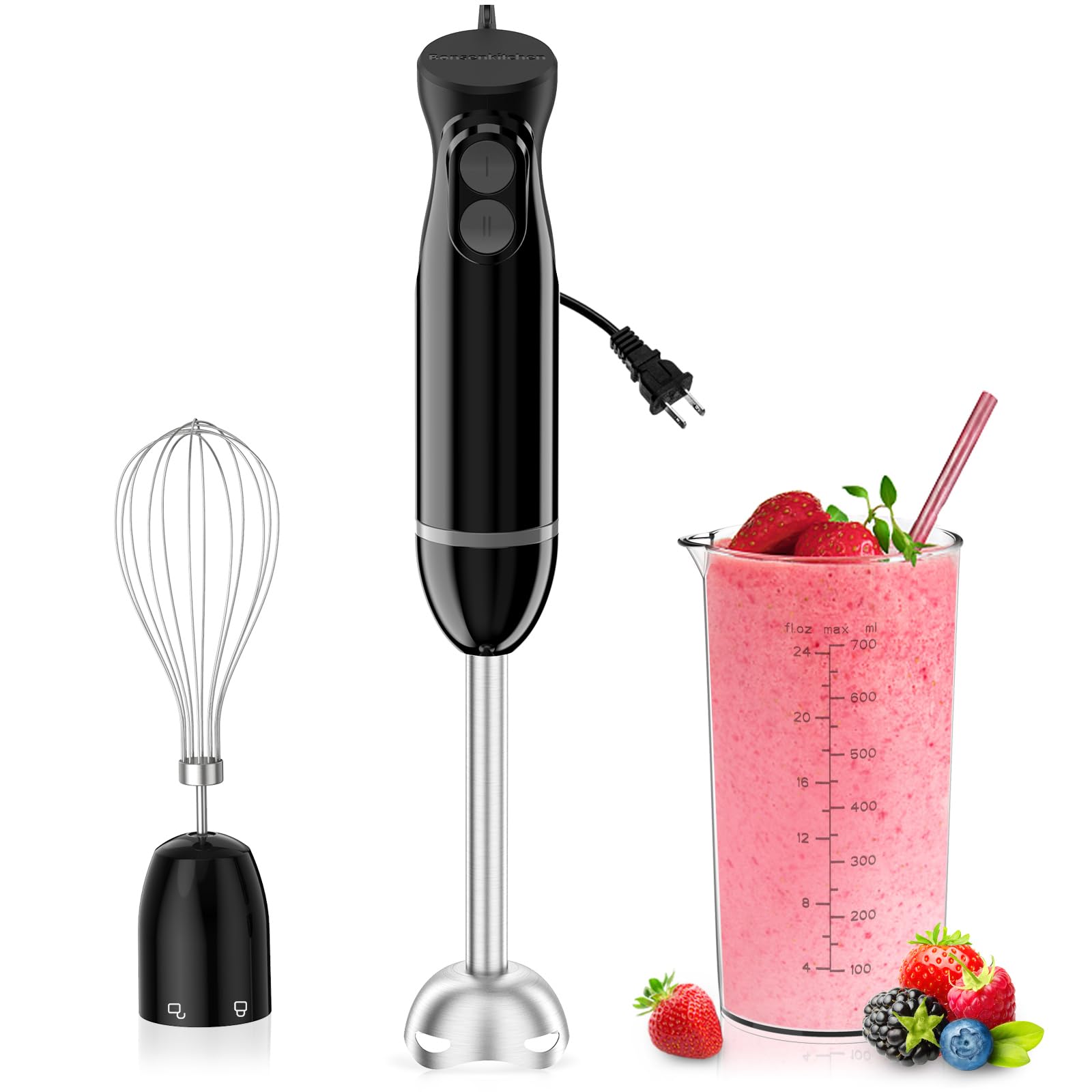 Bonsenkitchen 3-in-1 Immersion Blender