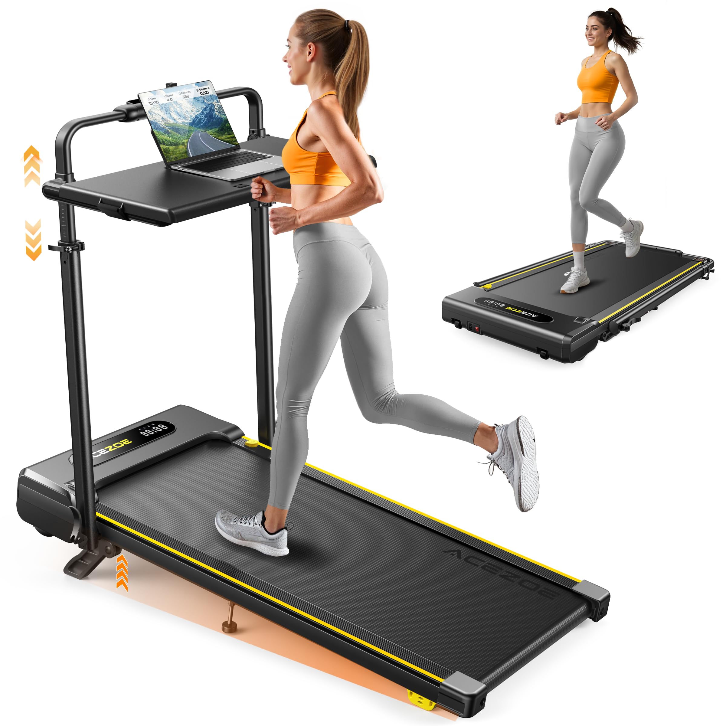 Acezoe Treadmill with Removable Desk