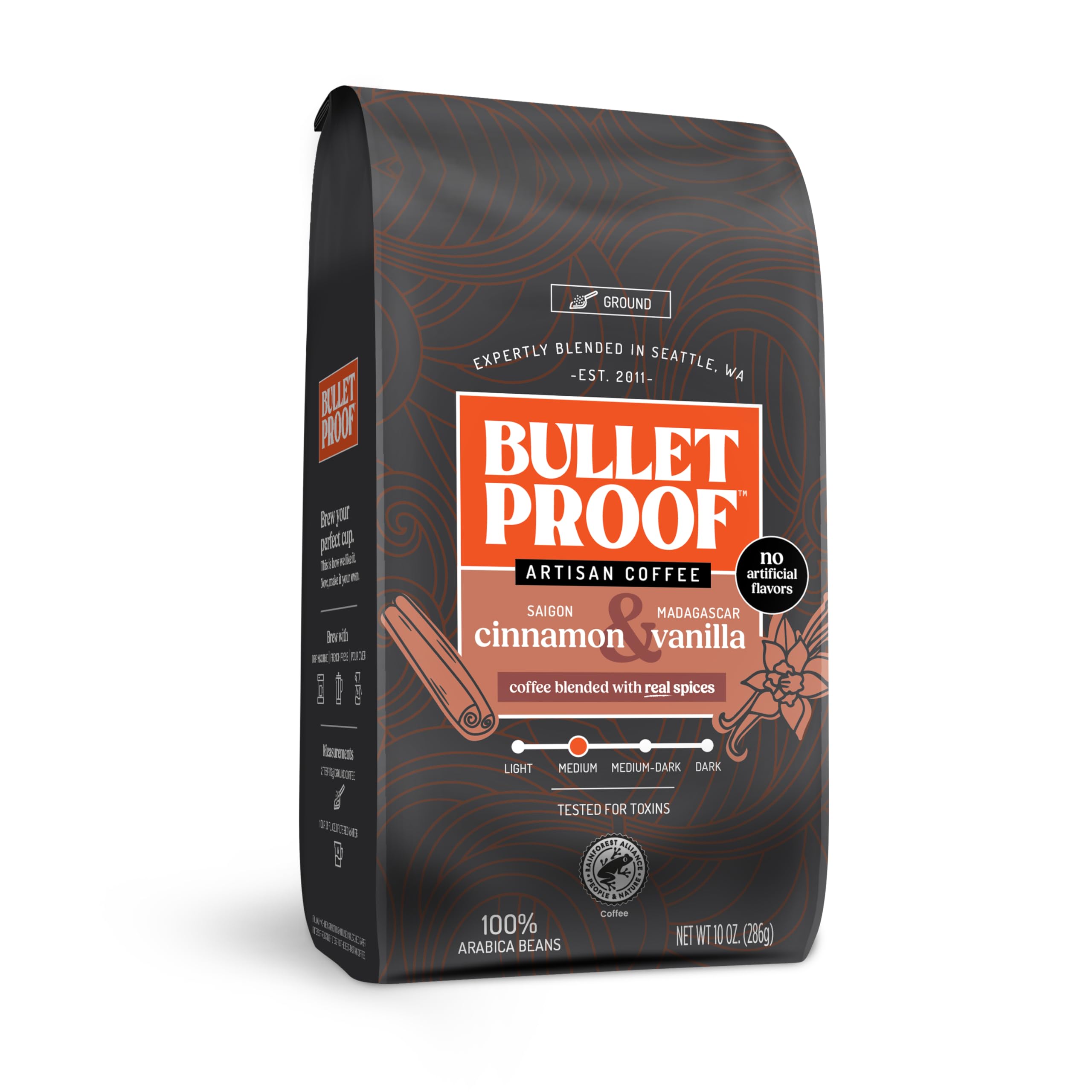 Bulletproof Cinnamon & Vanilla Flavored Ground Coffee