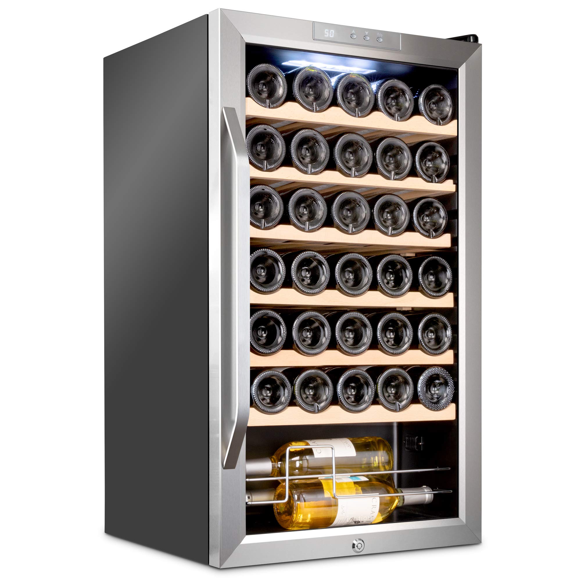 Ivation 34 Bottle Compressor Wine Cooler