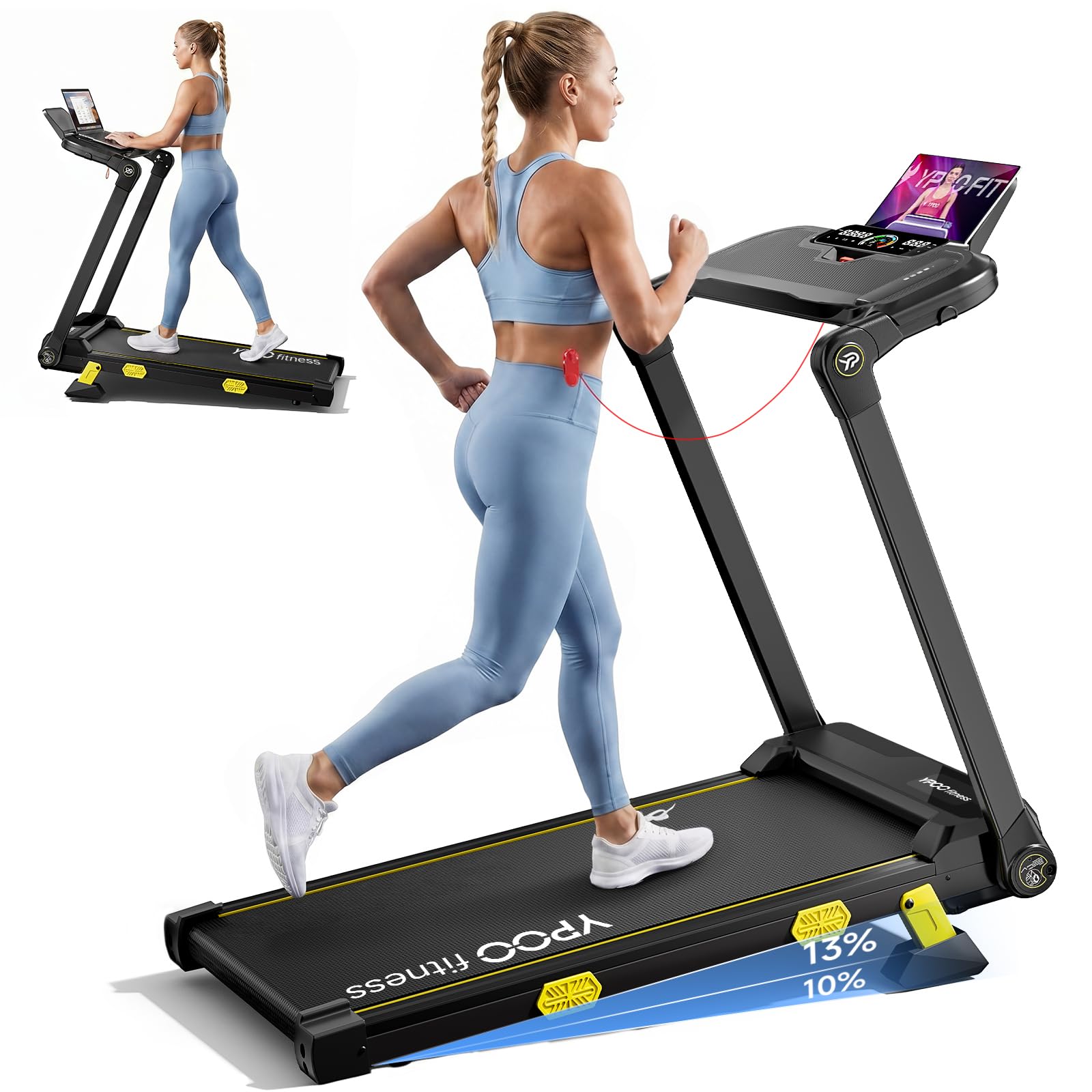 YPOO Walking Pad With Detachable Desk