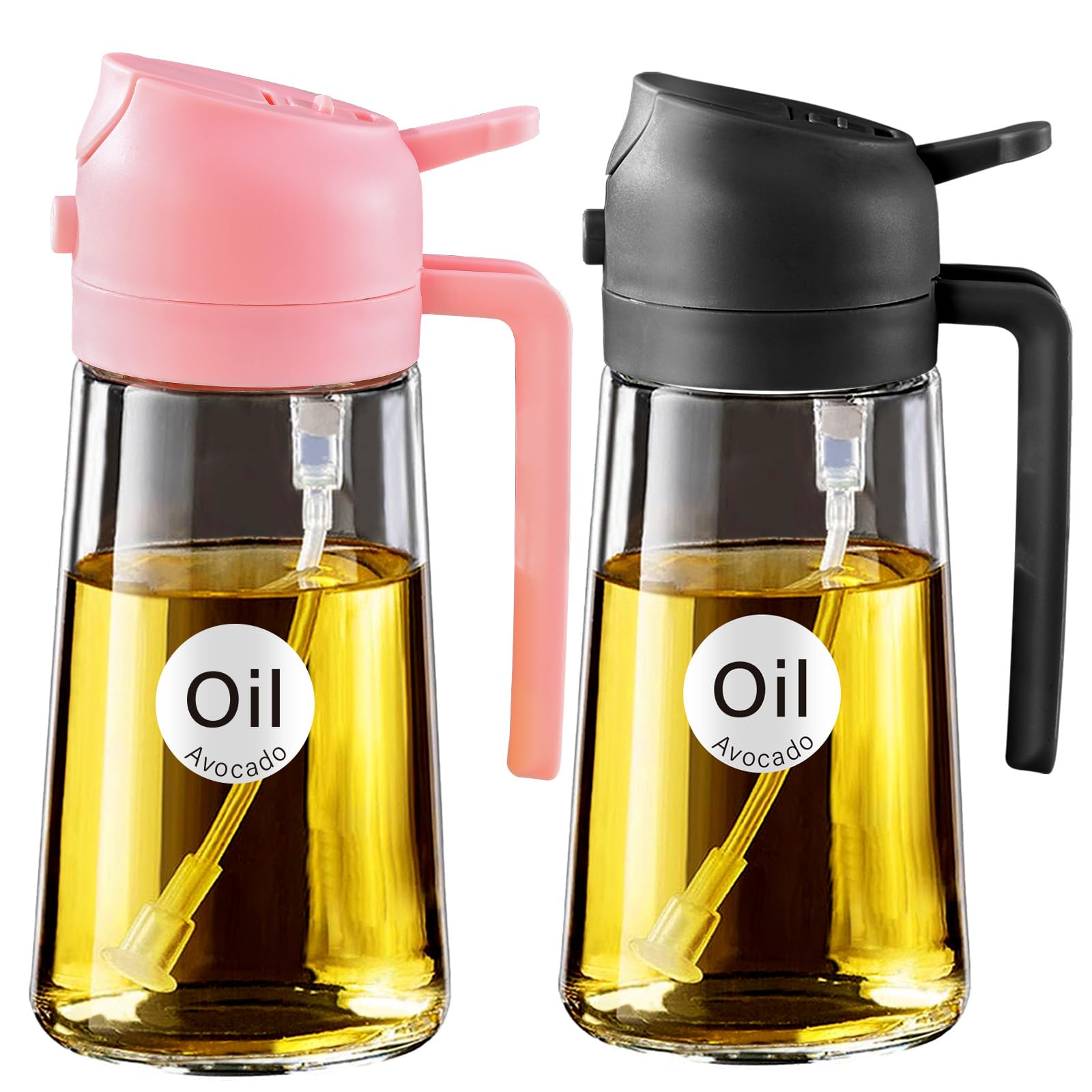 YARRAMATE 2-Piece Glass Olive Oil Sprayer Set