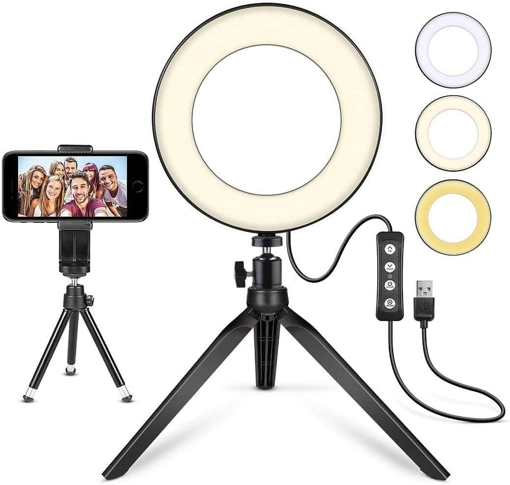 LED Ring Light 6" with Tripod Stand