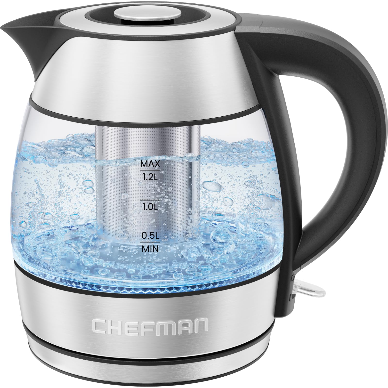 Chefman 1.2L Electric Kettle with Infuser