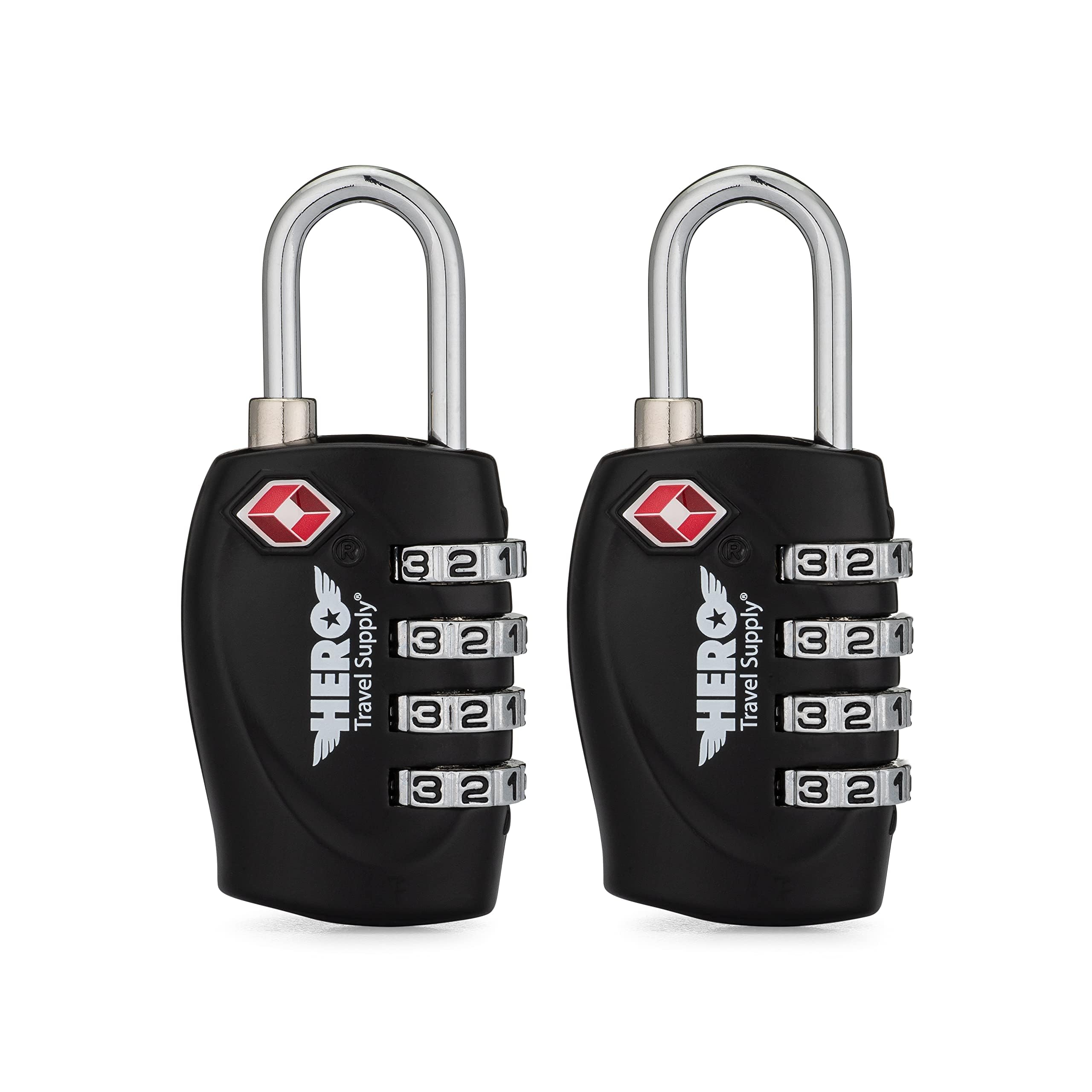 Hero TSA-Approved Luggage Locks, 2-Pack
