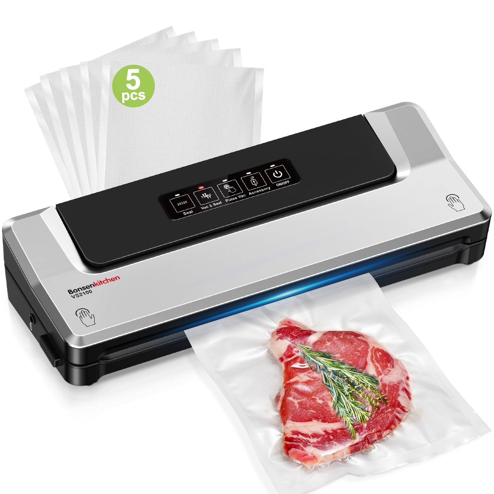 Bonsenkitchen Compact Vacuum Sealer