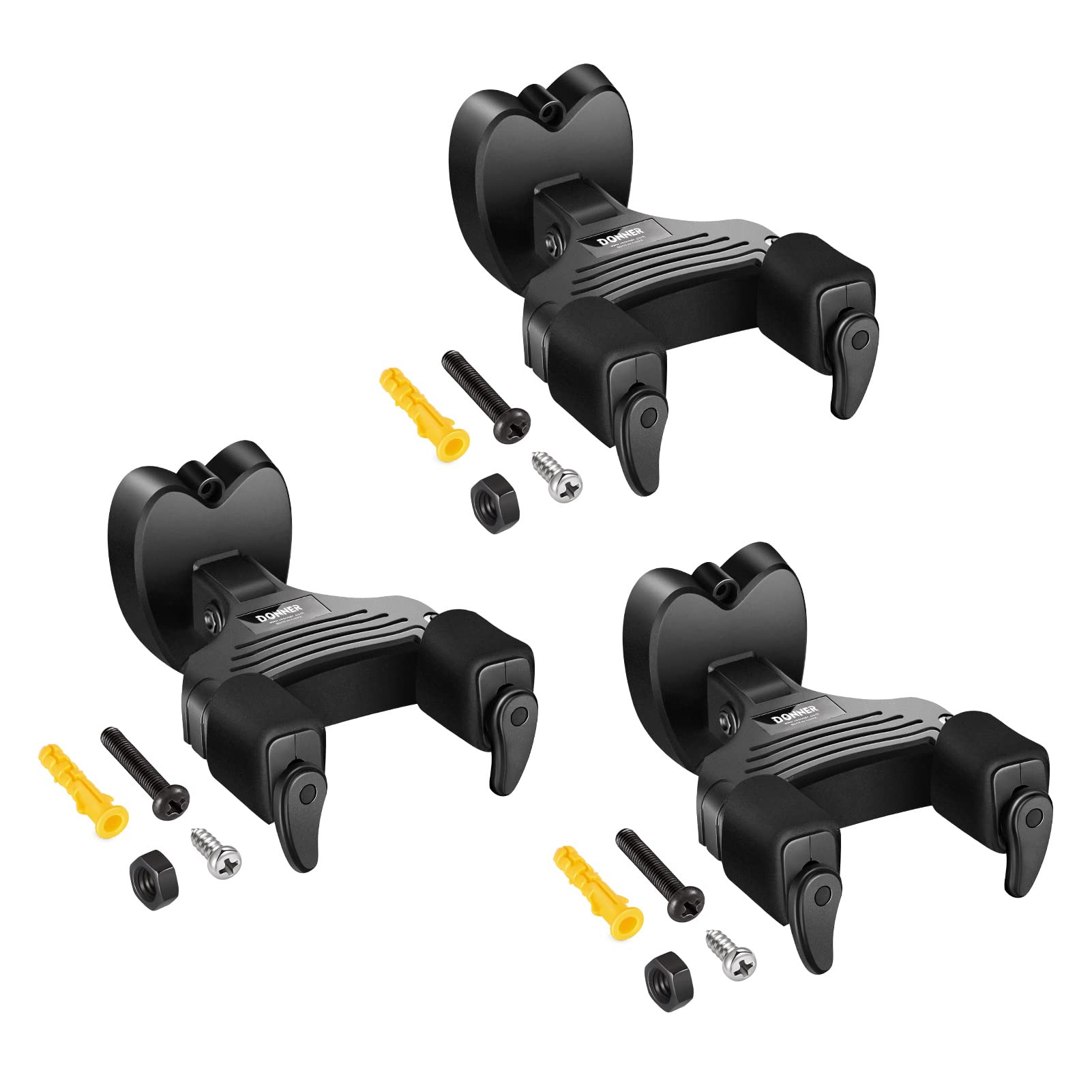 Donner Guitar Wall Hangers 3-Pack