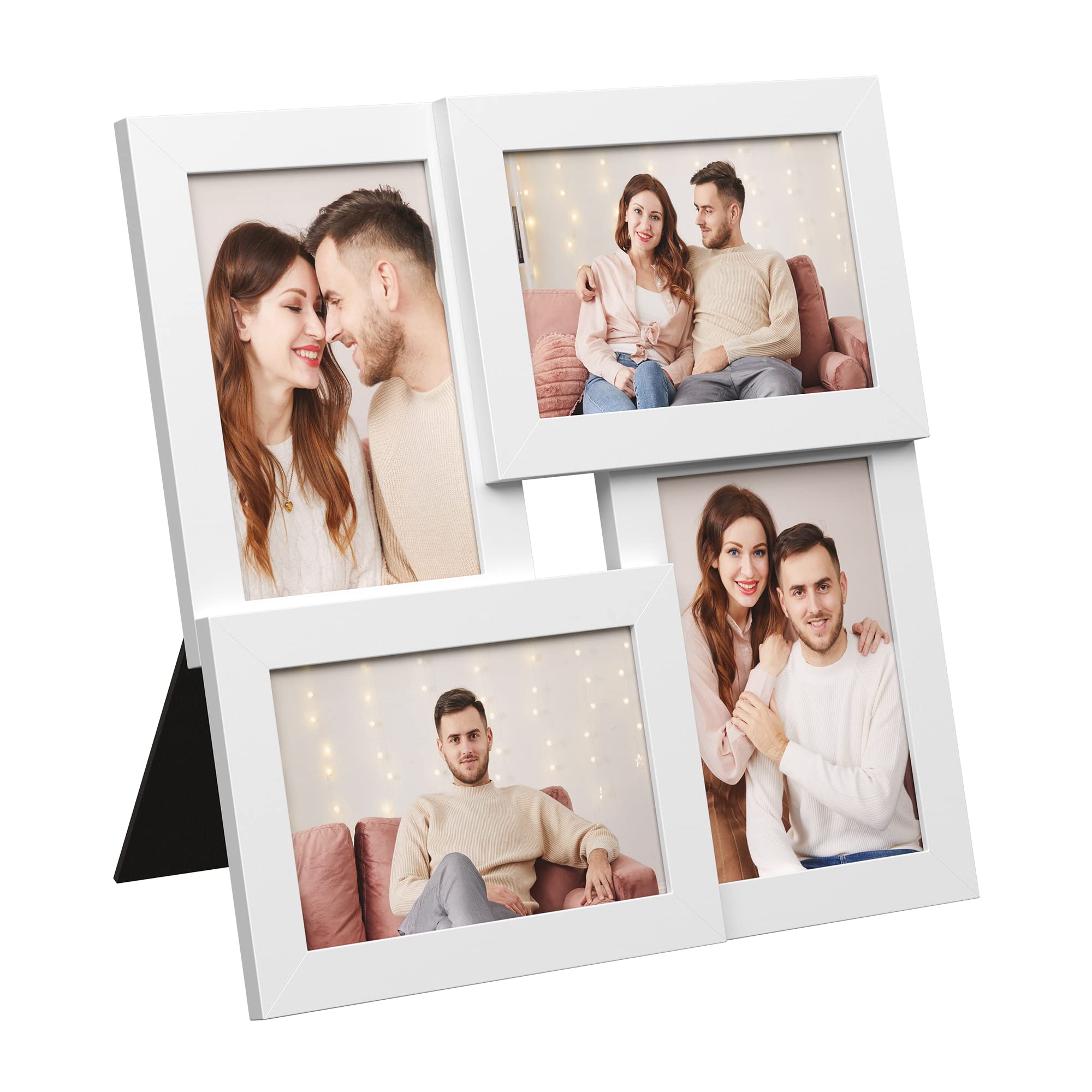SONGMICS 4-Pack 4x6 Collage Frames, Cloud White