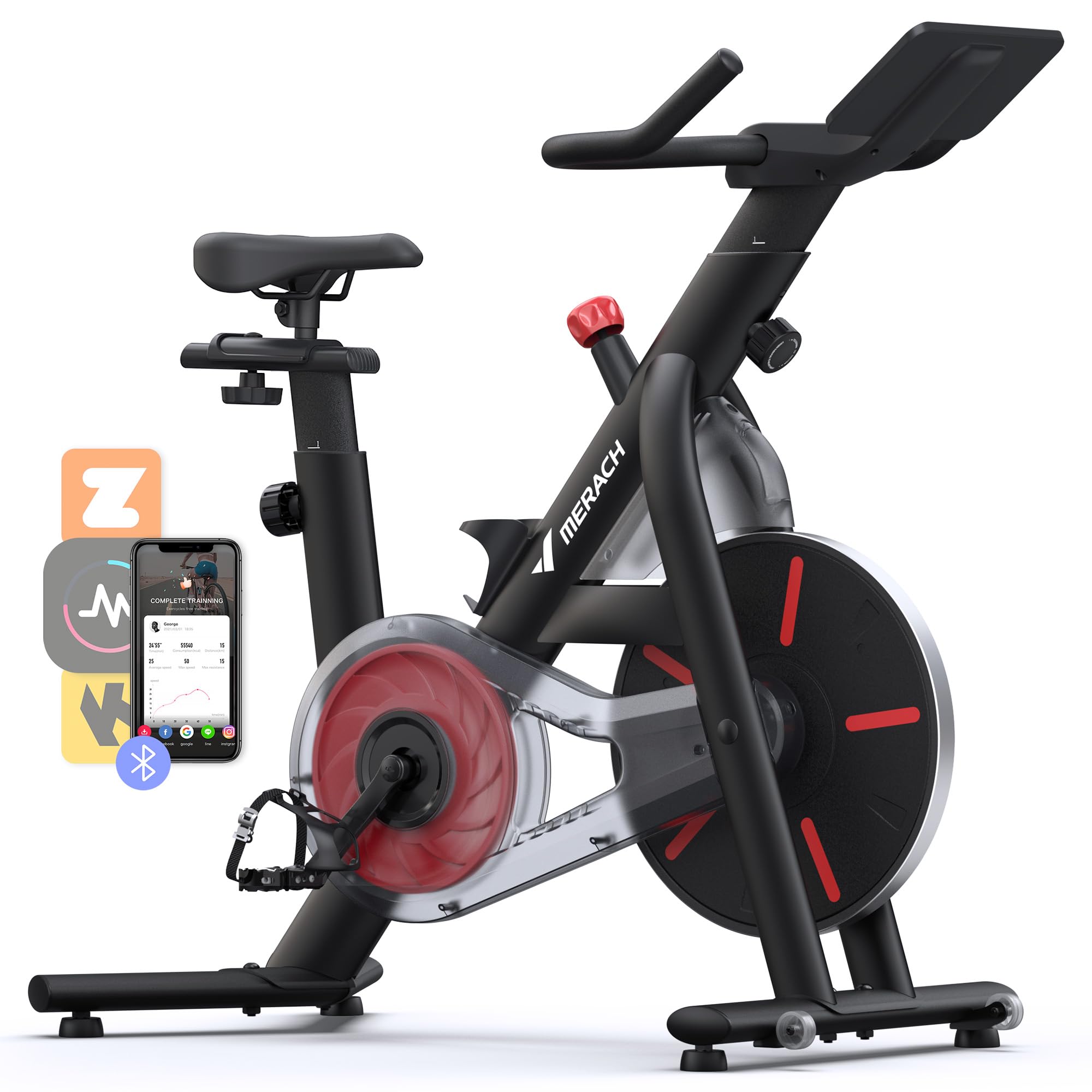 MERACH 35 lb Flywheel Exercise Bike