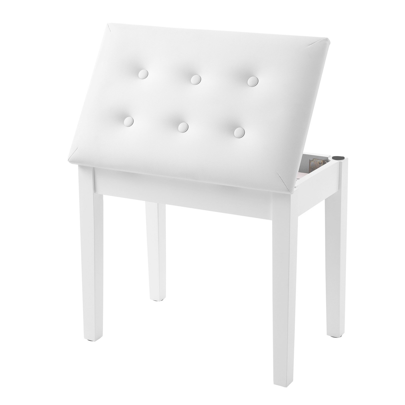 SONGMICS ULPB55WT White Piano Bench