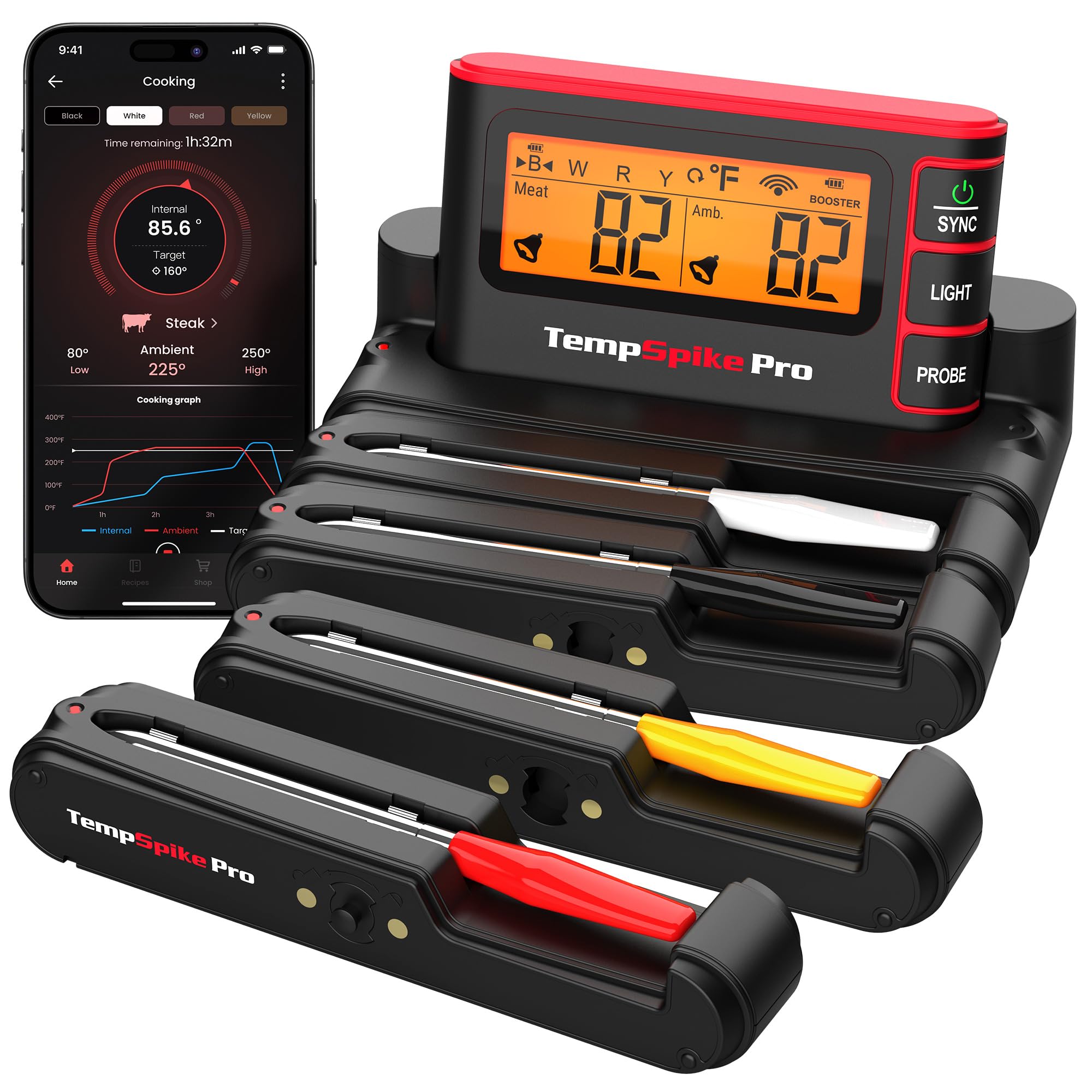 TempSpike Wireless Meat Thermometer with App