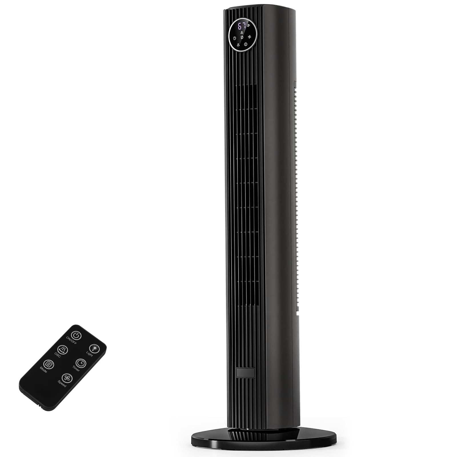 Antarctic Star 36-Inch Tower Fan, Gray