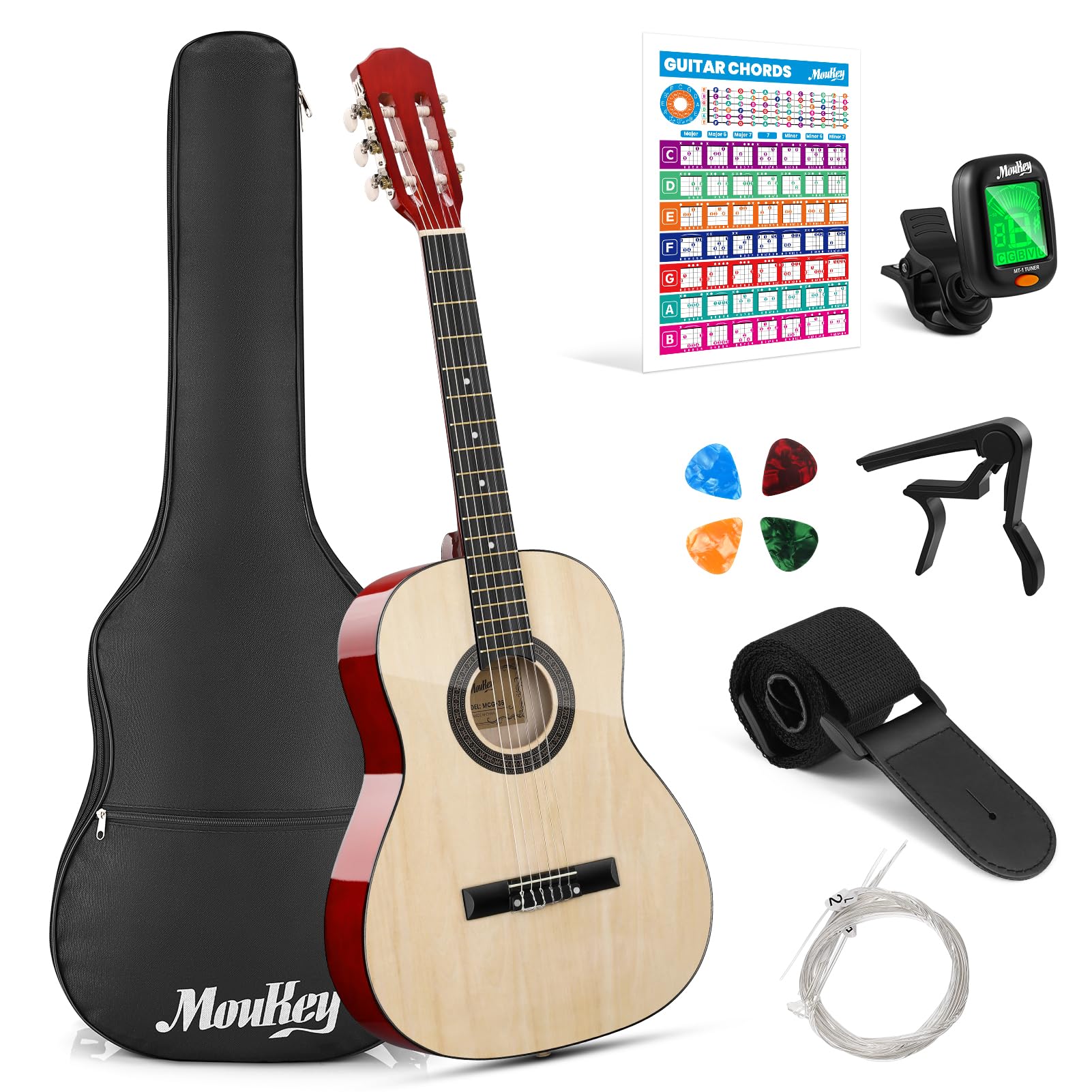 Moukey 36-Inch 3/4 Acoustic Kit