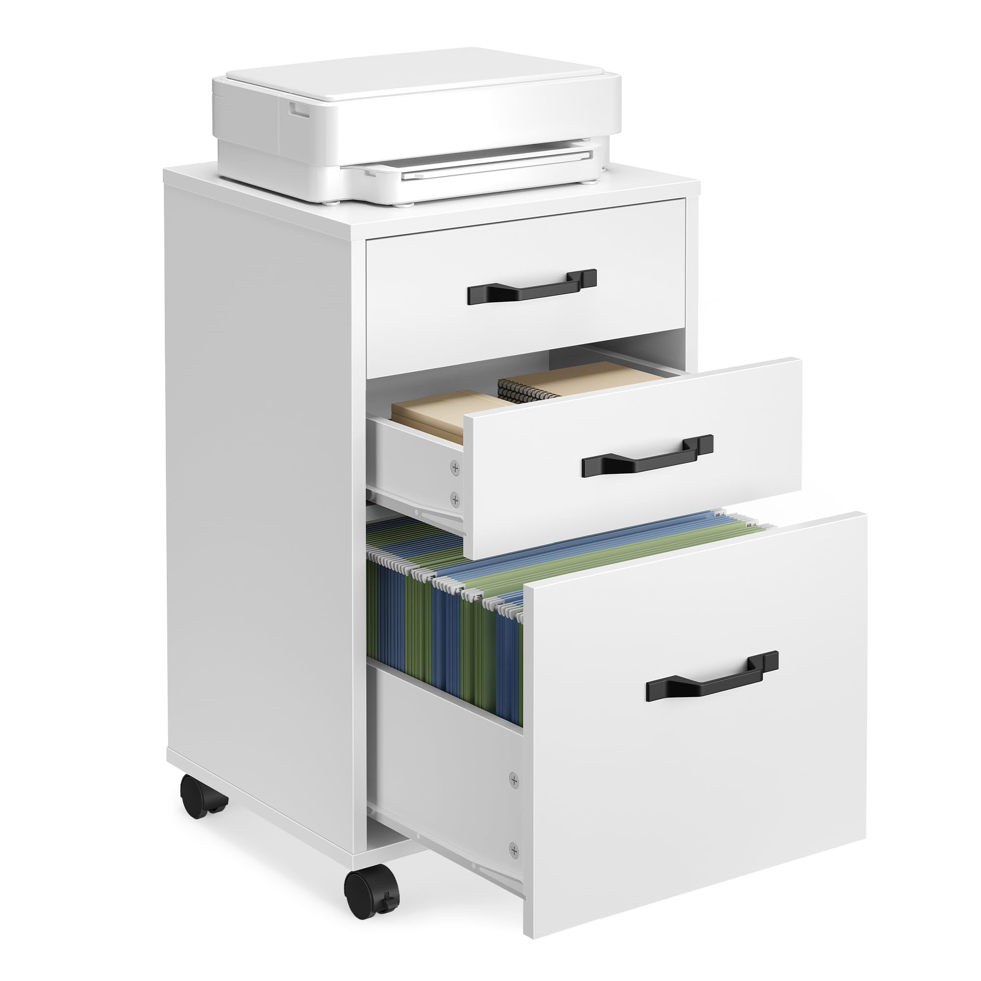 VASAGLE CUSTOS 3-Drawer File Cabinet