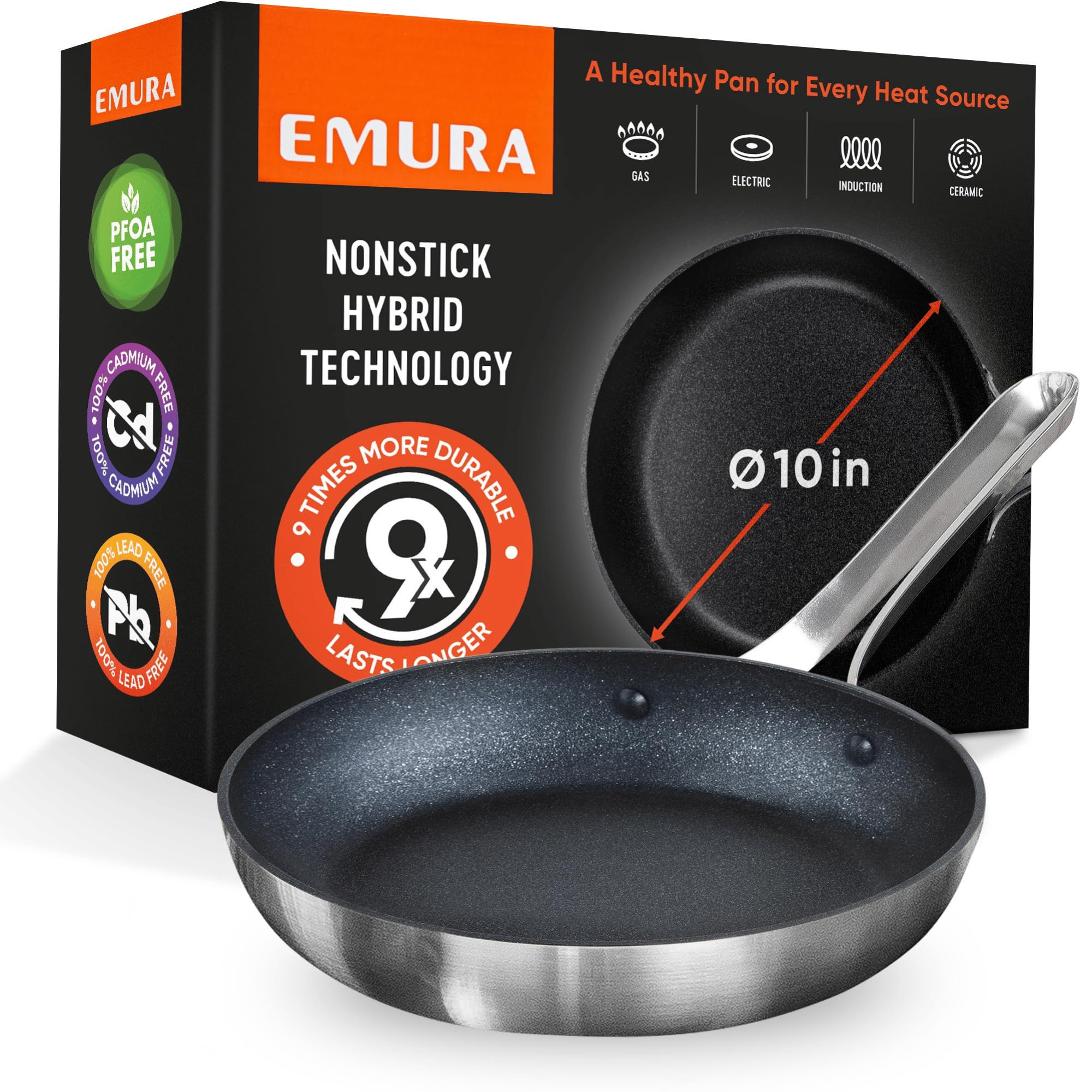 Emura 10-Inch Non Stick Frying Pan