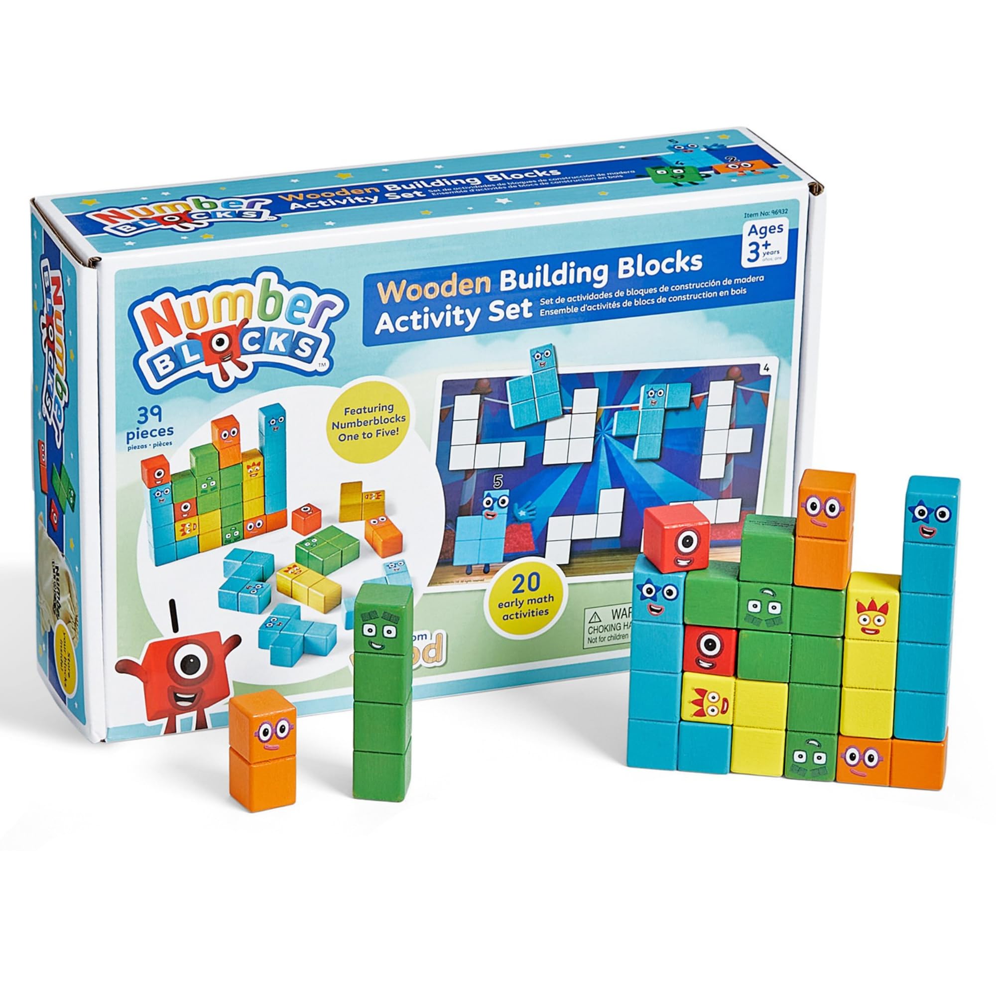 hand2mind Numberblocks Wooden Building Blocks
