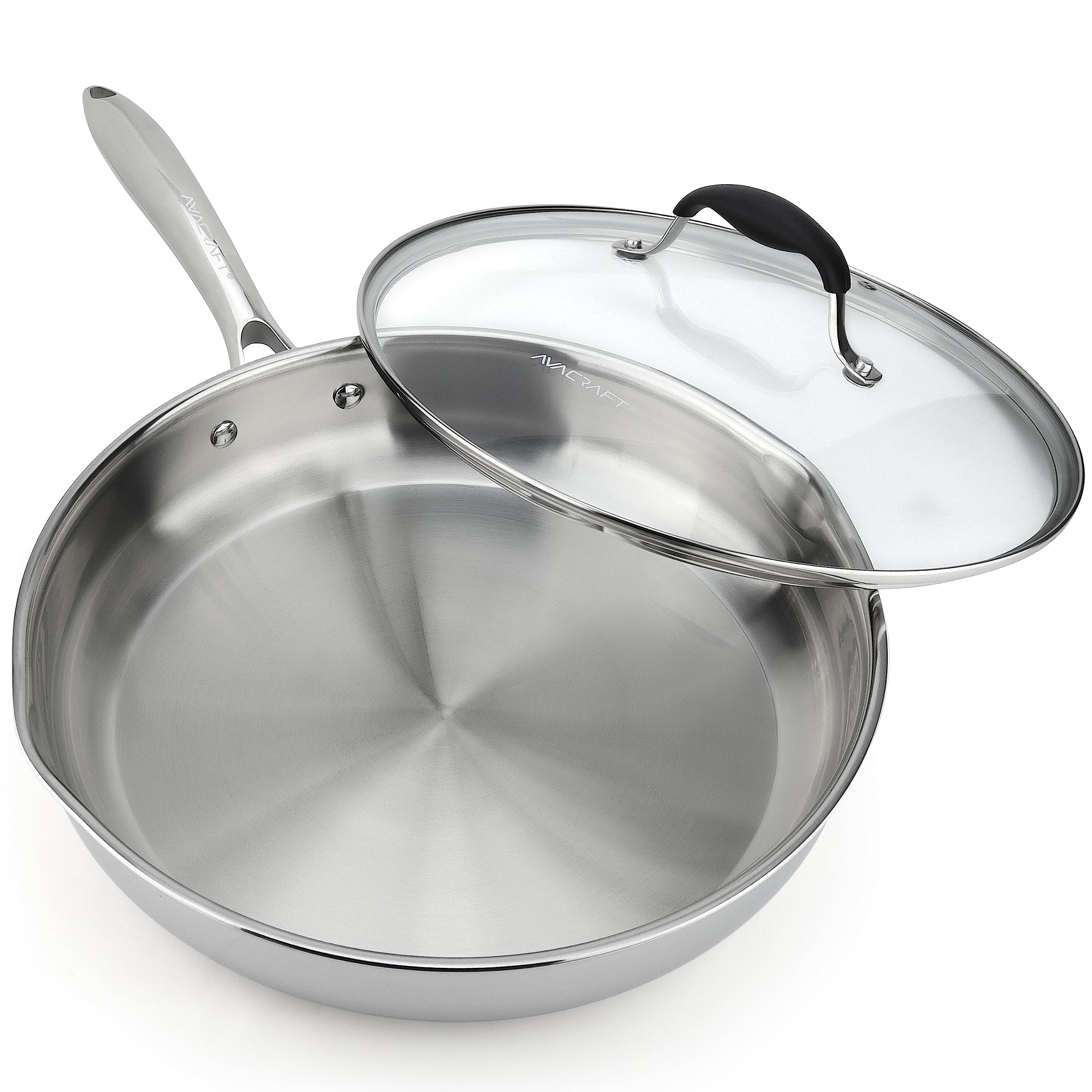 AVACRAFT 12 Inch 18/10 Frying Pan