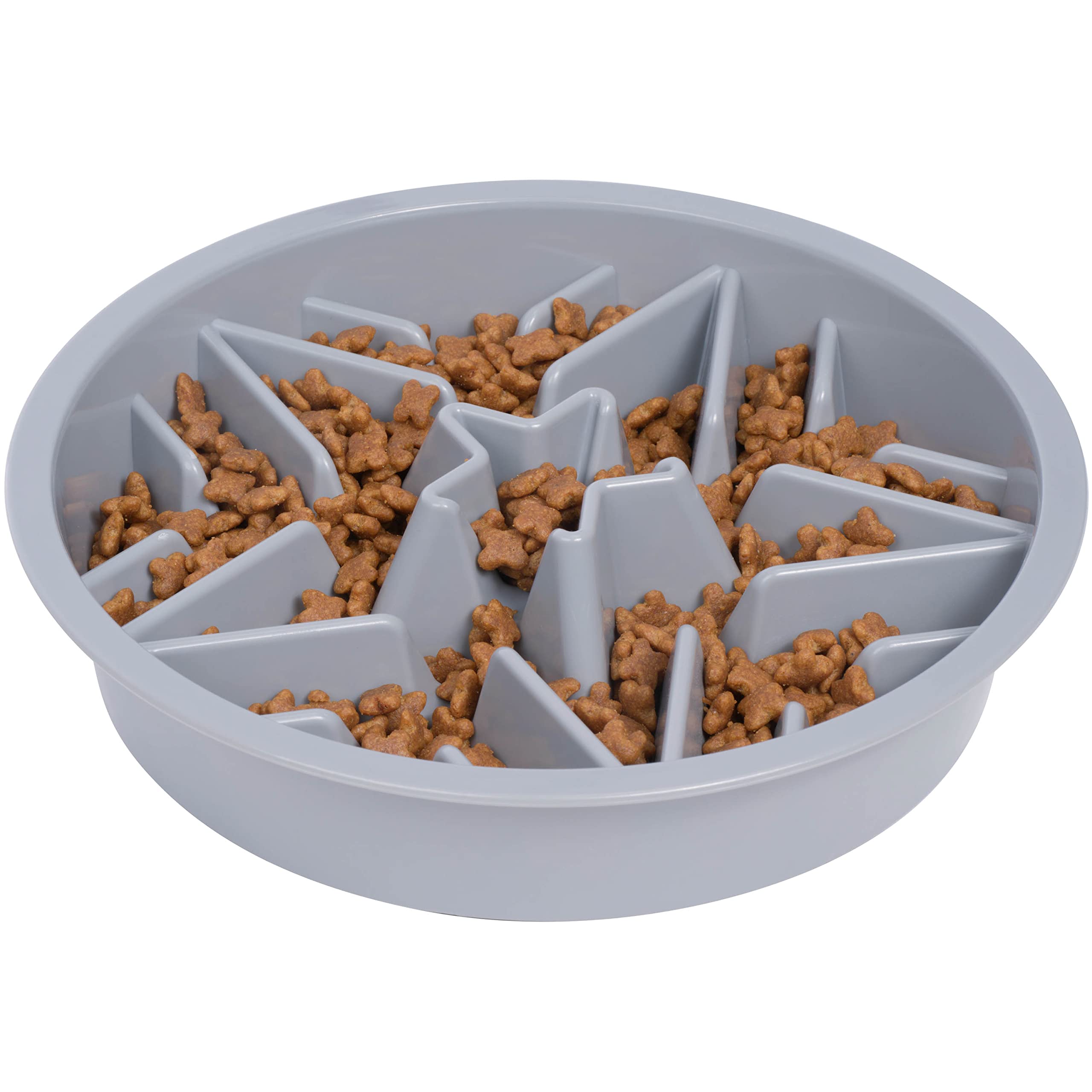 Leash Boss Raised Pet Feeder Slow Bowl