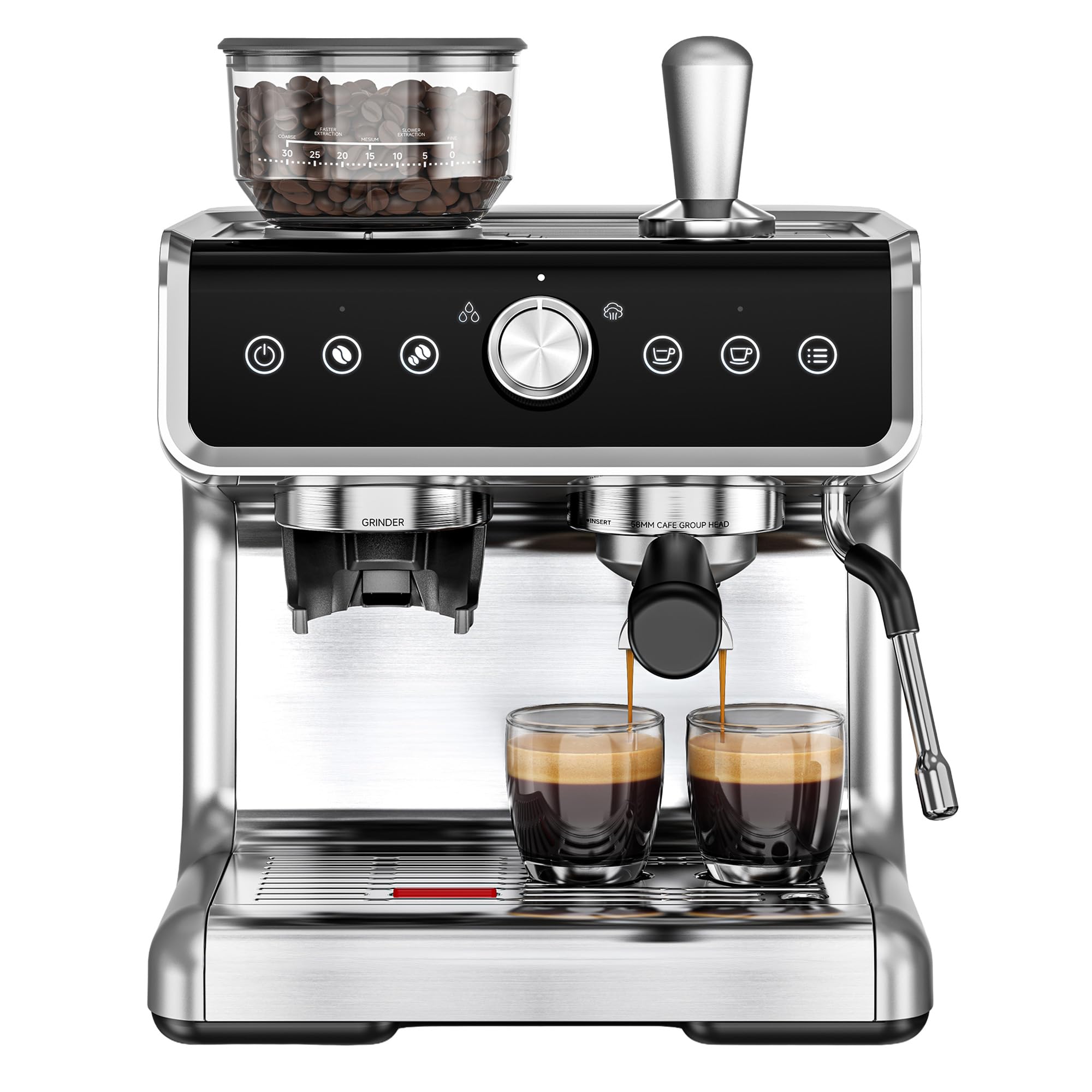 EUHOMY Espresso Machine with Grinder