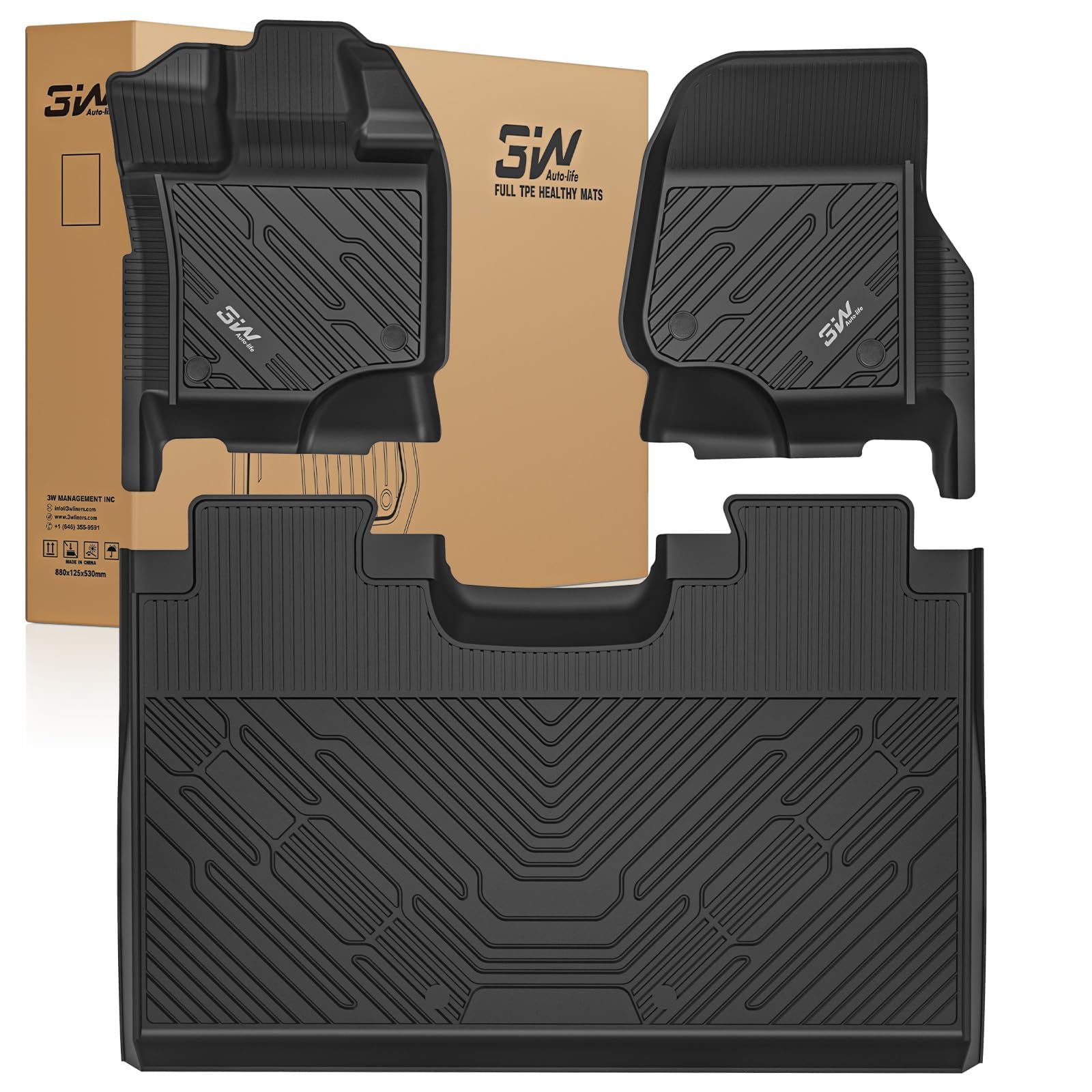 3W F-150 SuperCrew Floor Mats, 3-Piece