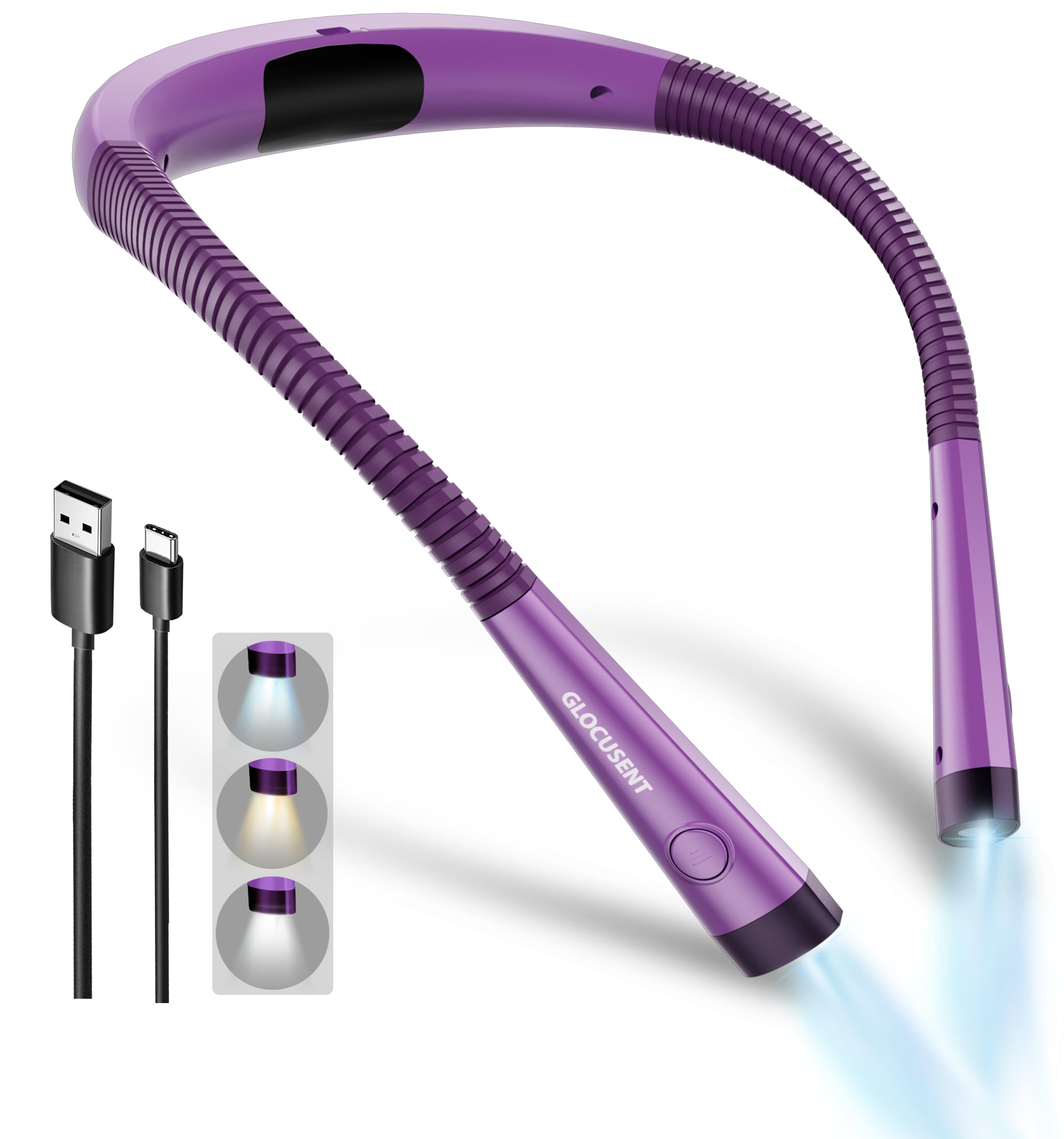 Glocusent Rechargeable Neck Reading Light