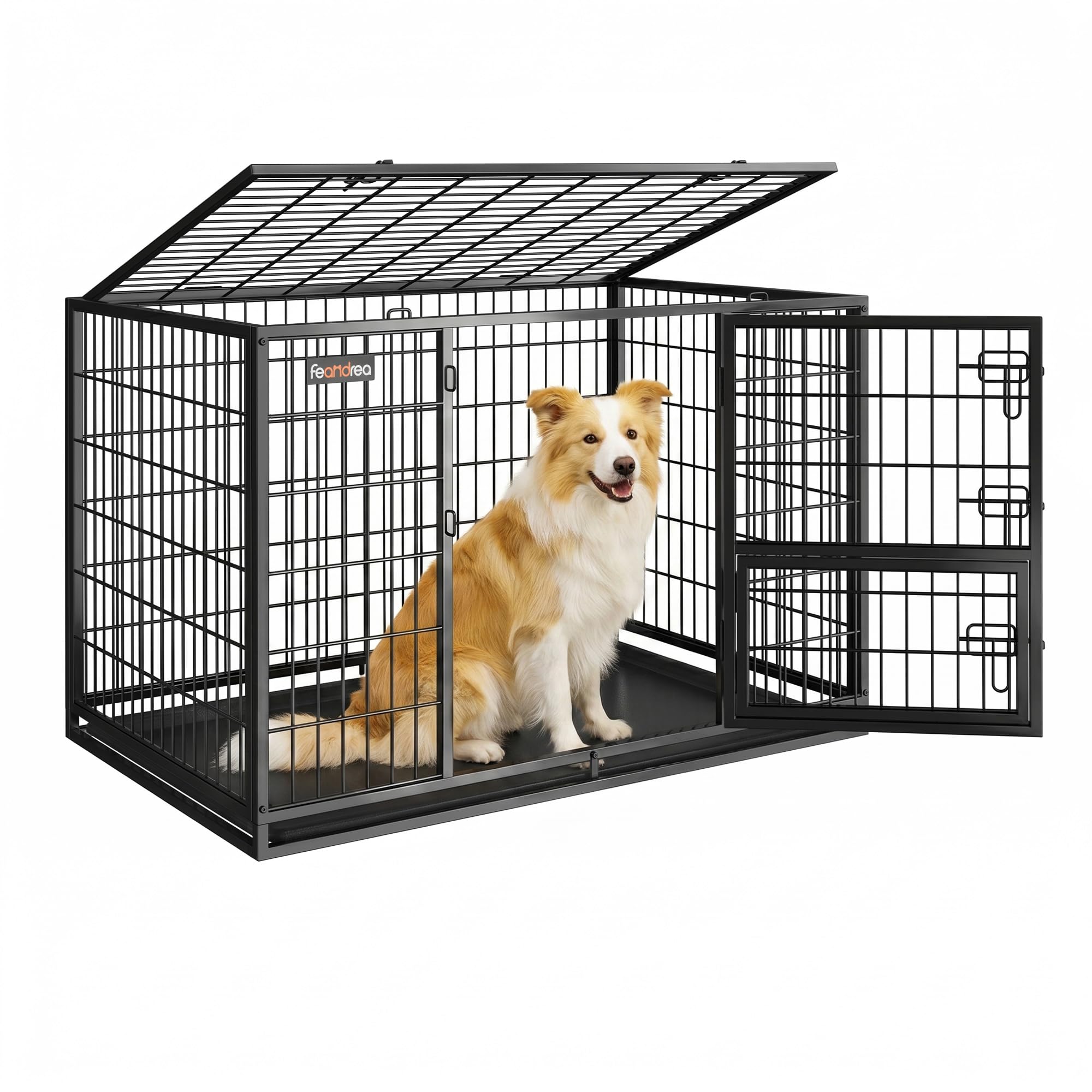 Feandrea 42.1 Inch Heavy Duty Dog Crate