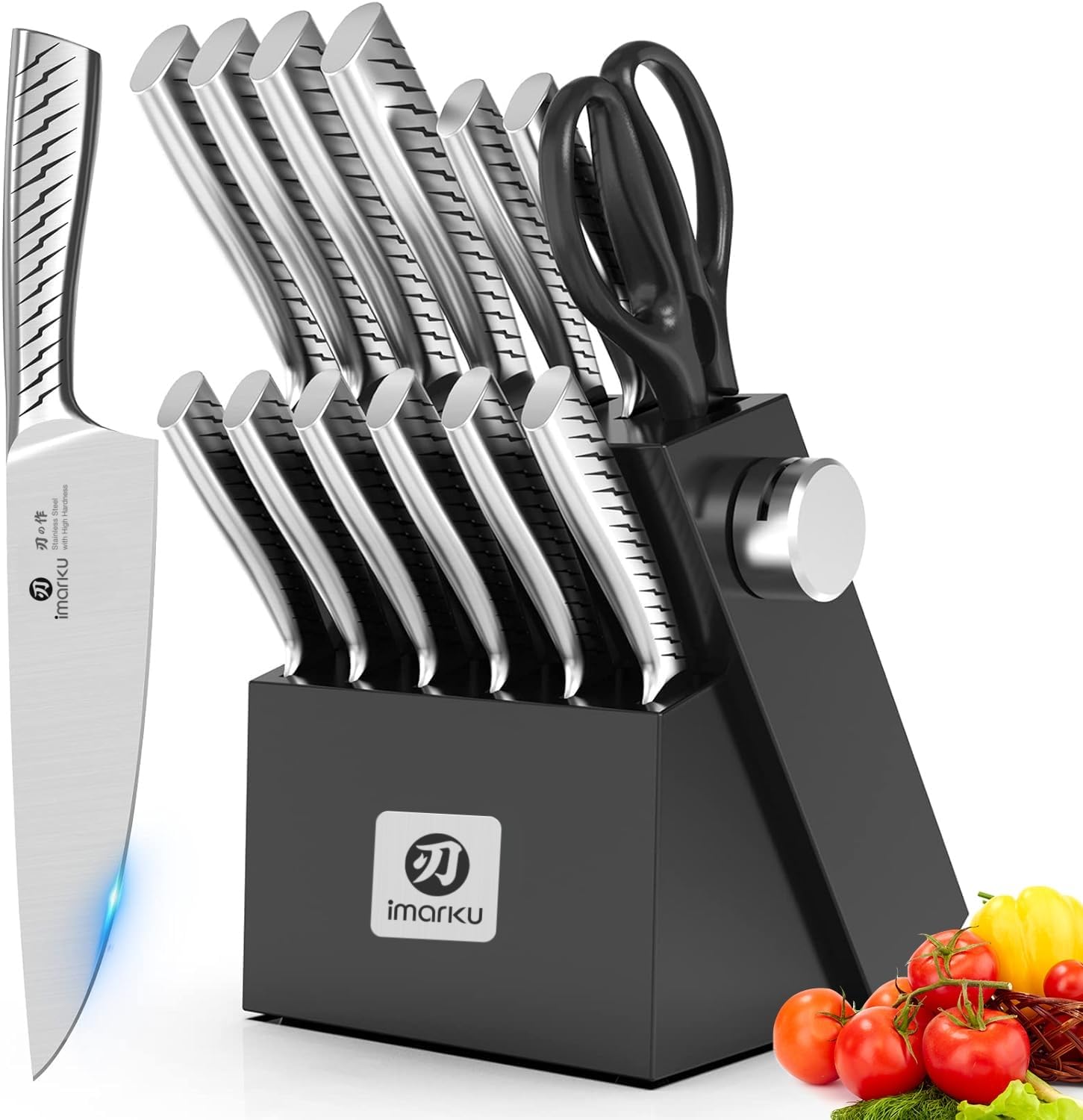 imarku 14-Piece AICHI Steel Knife Set