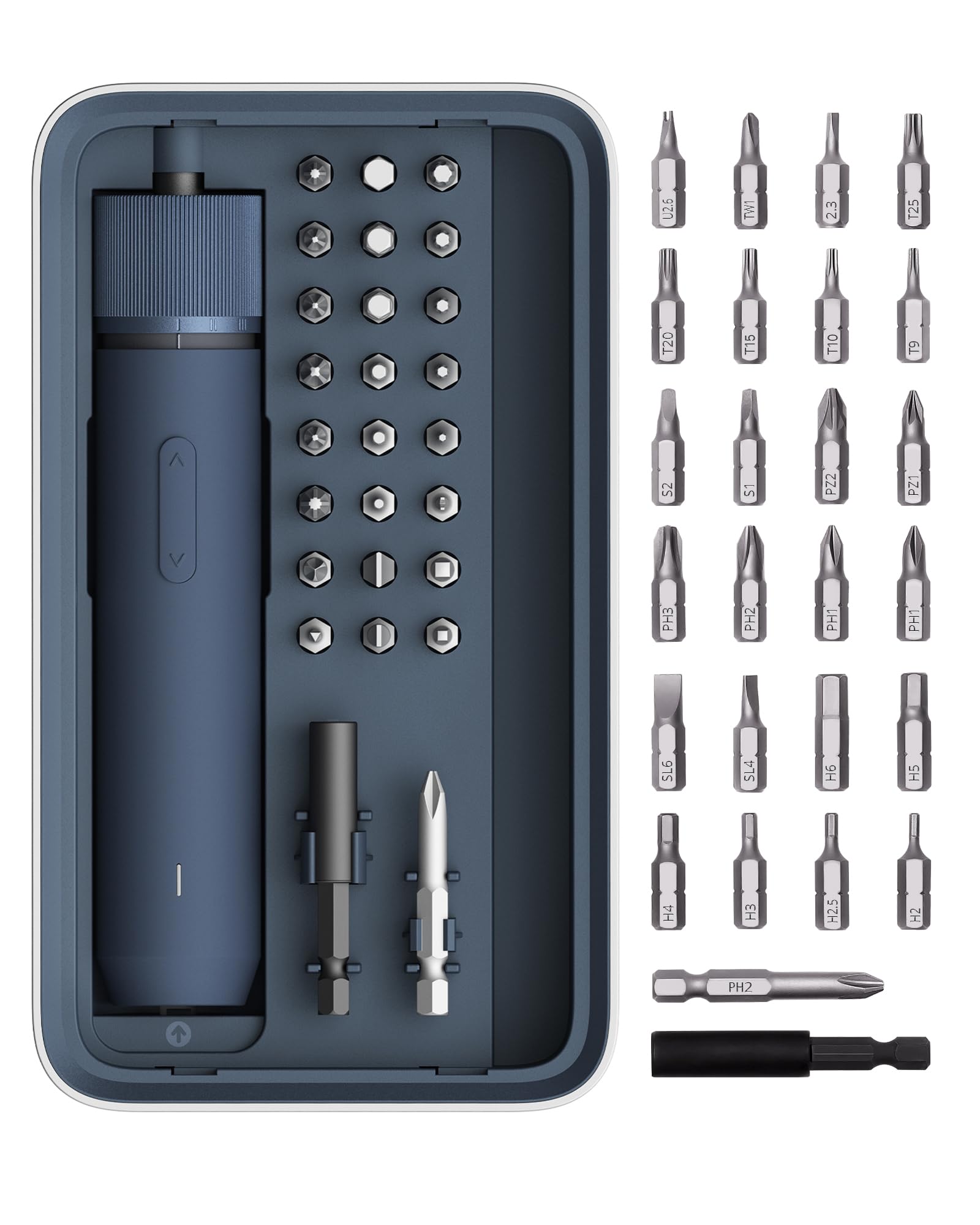 HOTO 25-Piece Upgraded Electric Screwdriver Kit