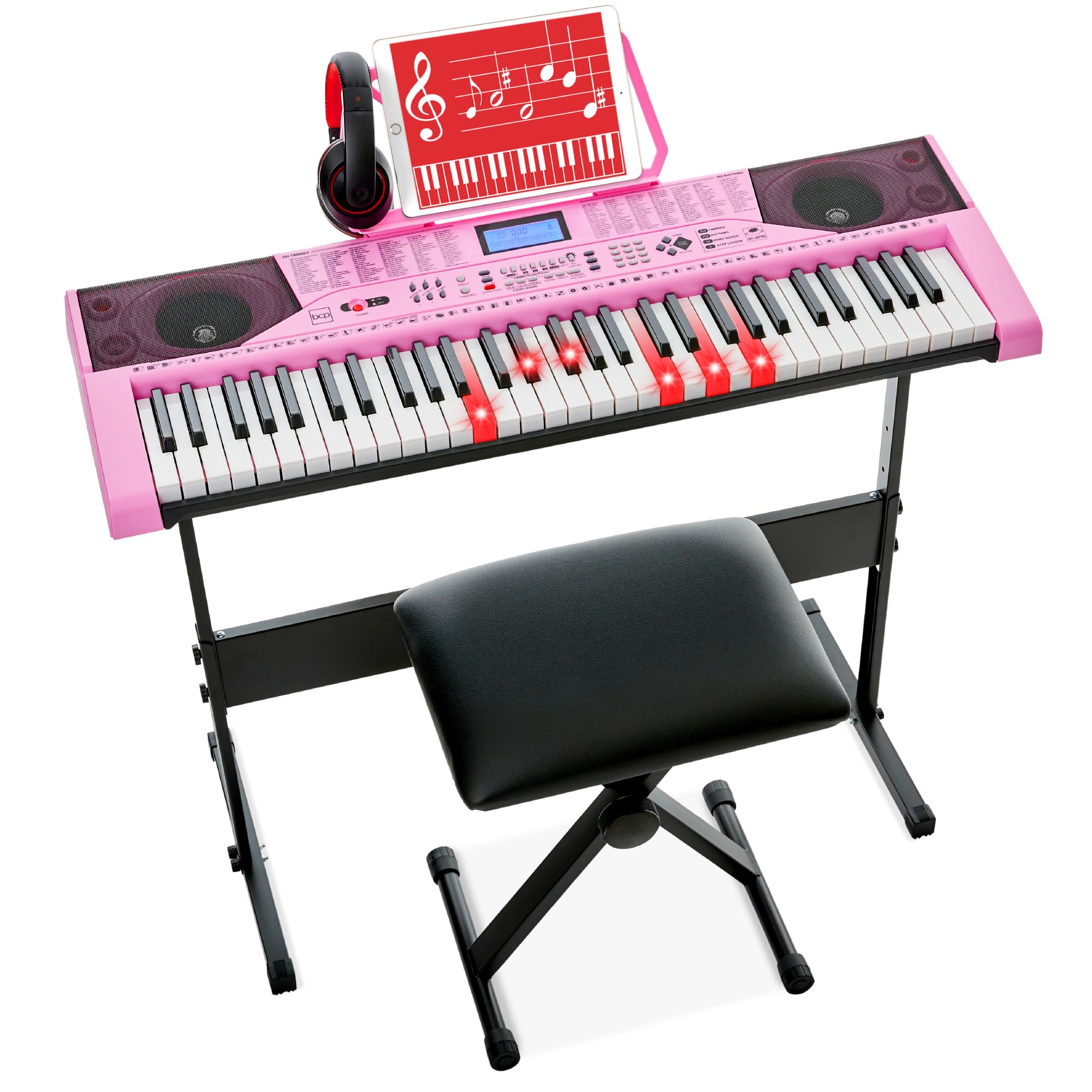 Best Choice Products 61-Key Beginners Keyboard Piano Set