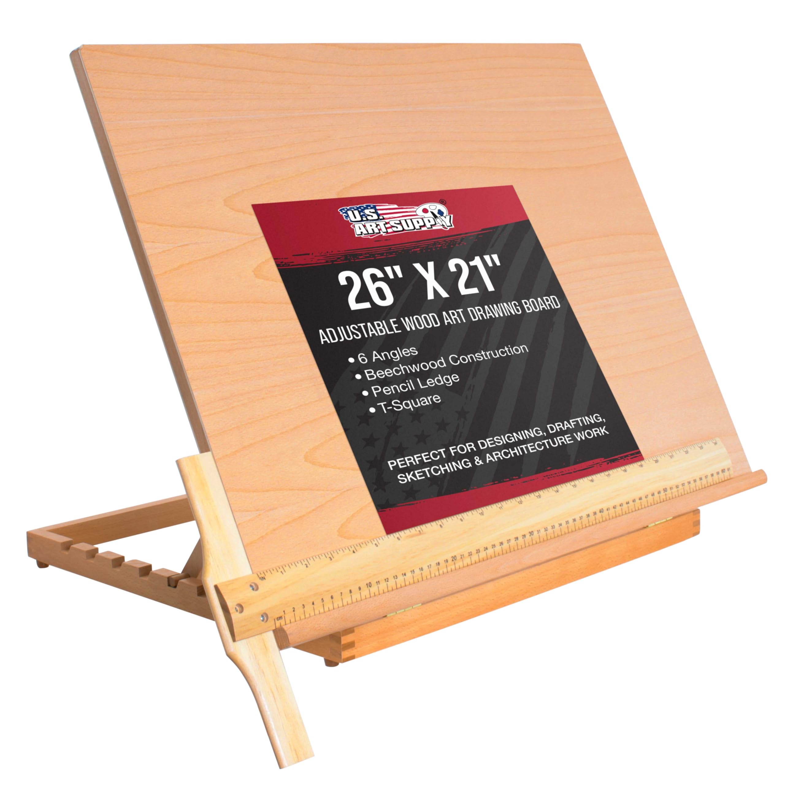 U.S. Art Supply X-Large Wooden Drawing Board