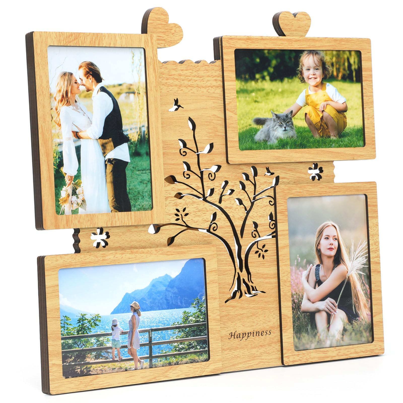 ZEEYUAN 4-Opening Family Tree Frame