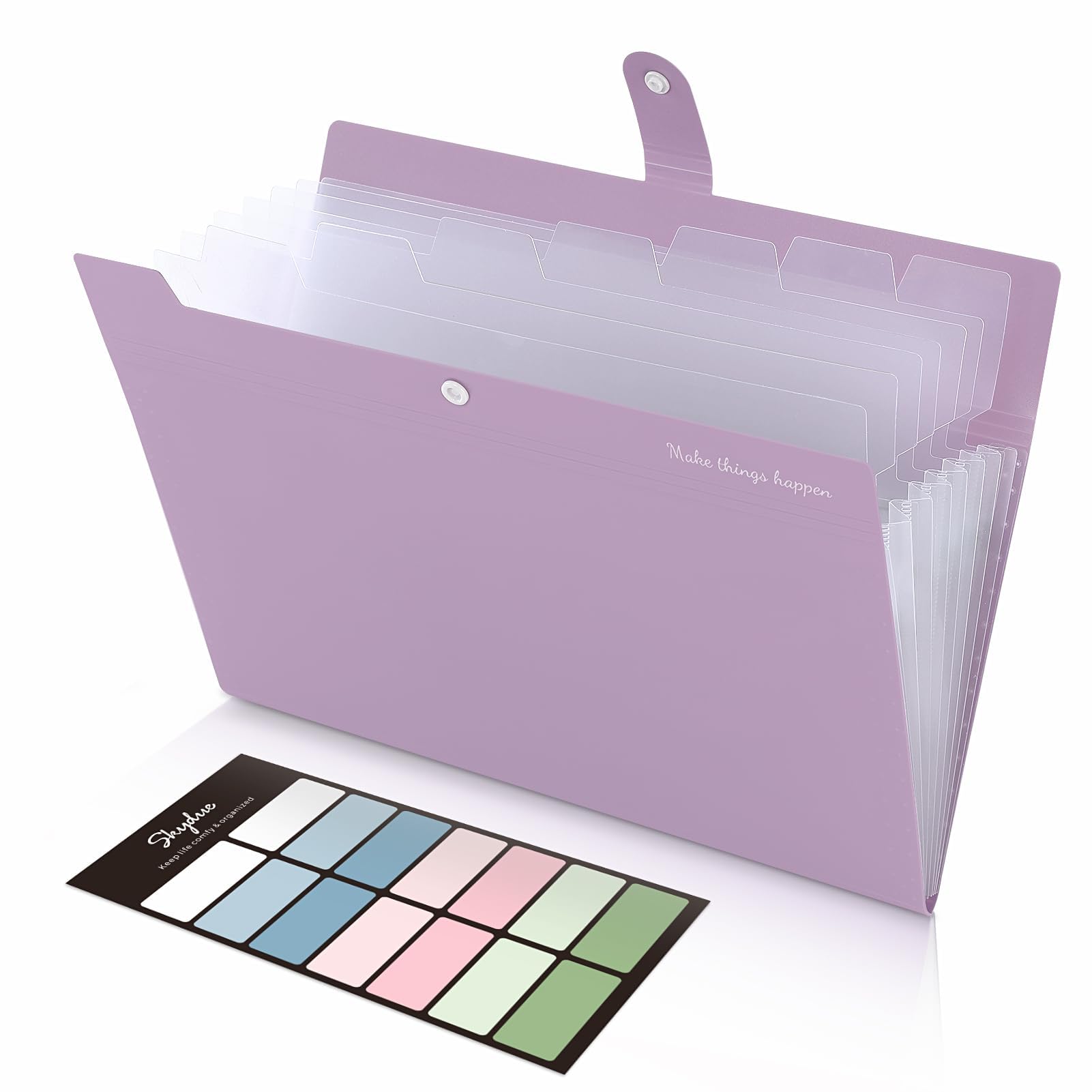 SKYDUE 8-Pocket Accordion File Organizer