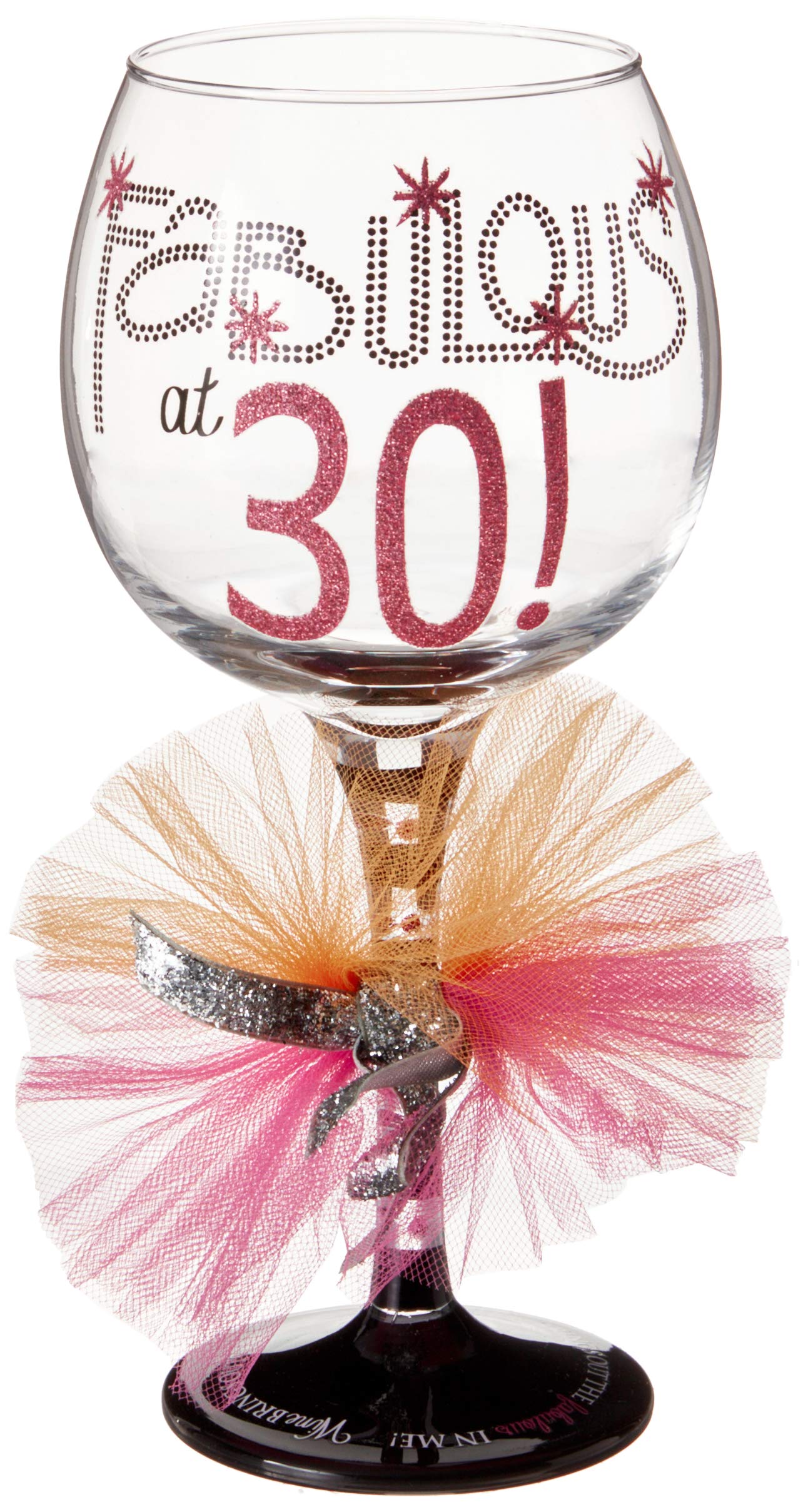 Mud Pie 30th Birthday Stemless Wine Glass