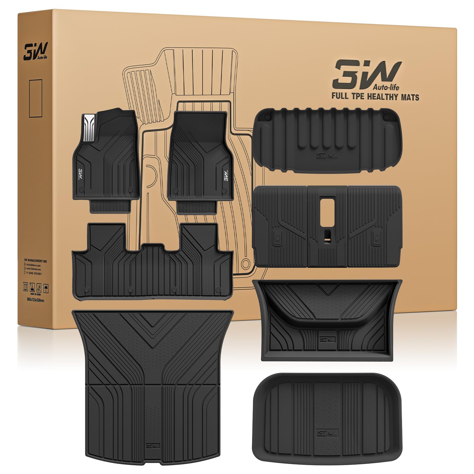 3W Tesla Model Y Juniper Standard Mats