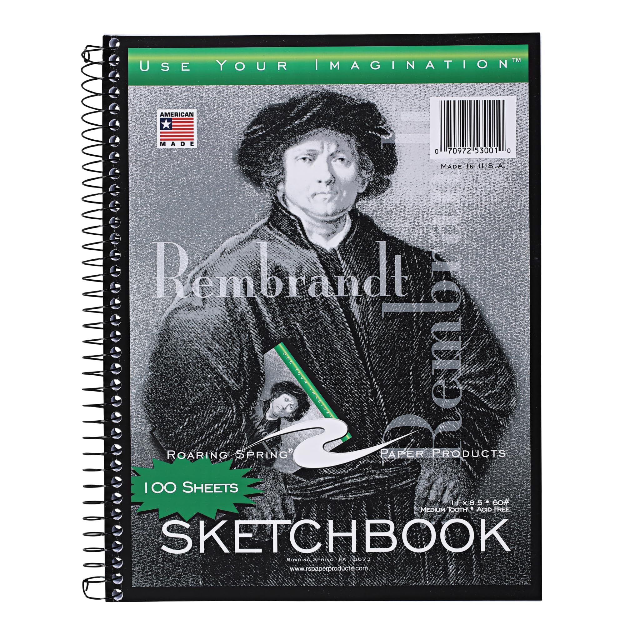 Roaring Spring Rembrandt 8.5 x 11 Sketchbook Pad