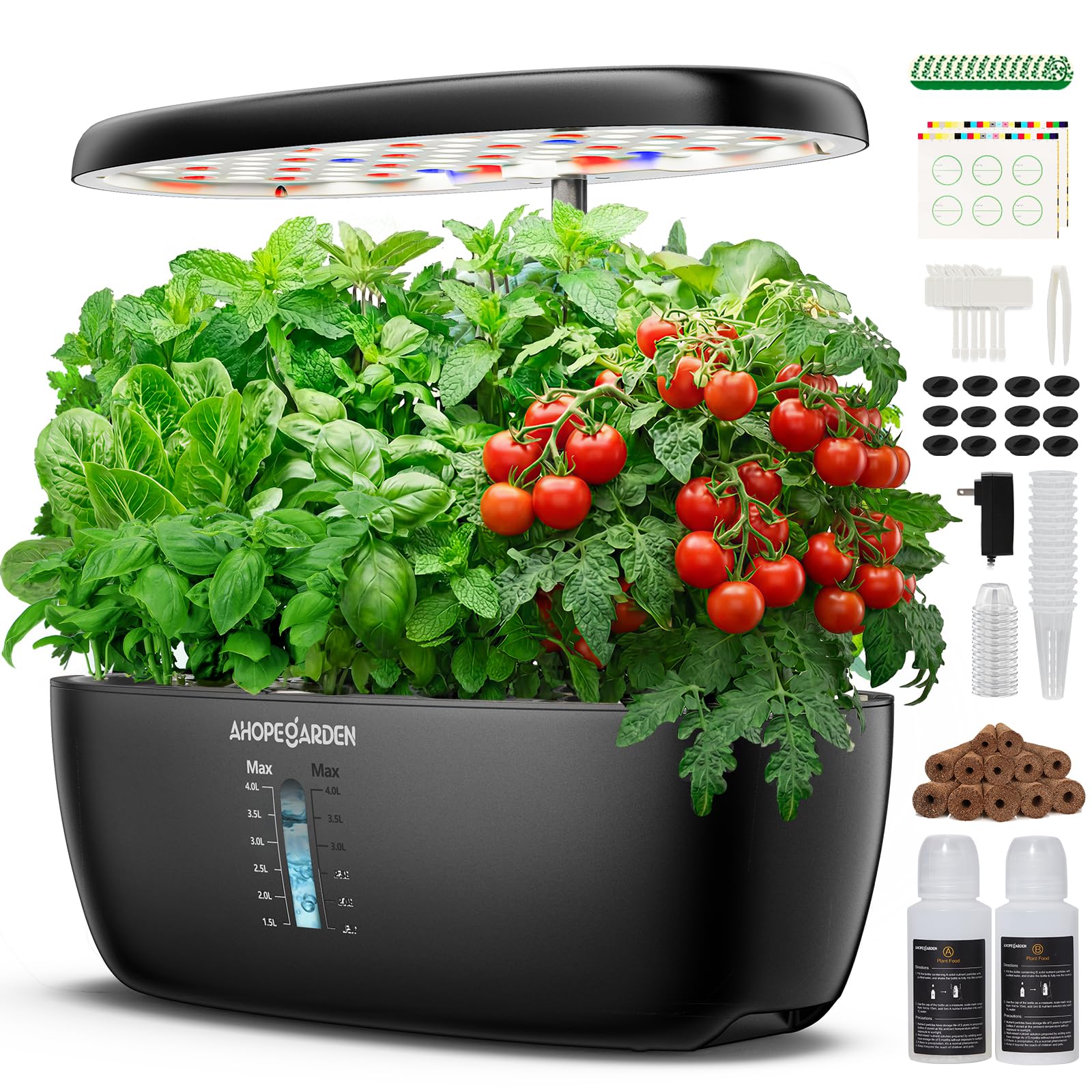 Ahopegarden 12-Pod Hydroponics Kit