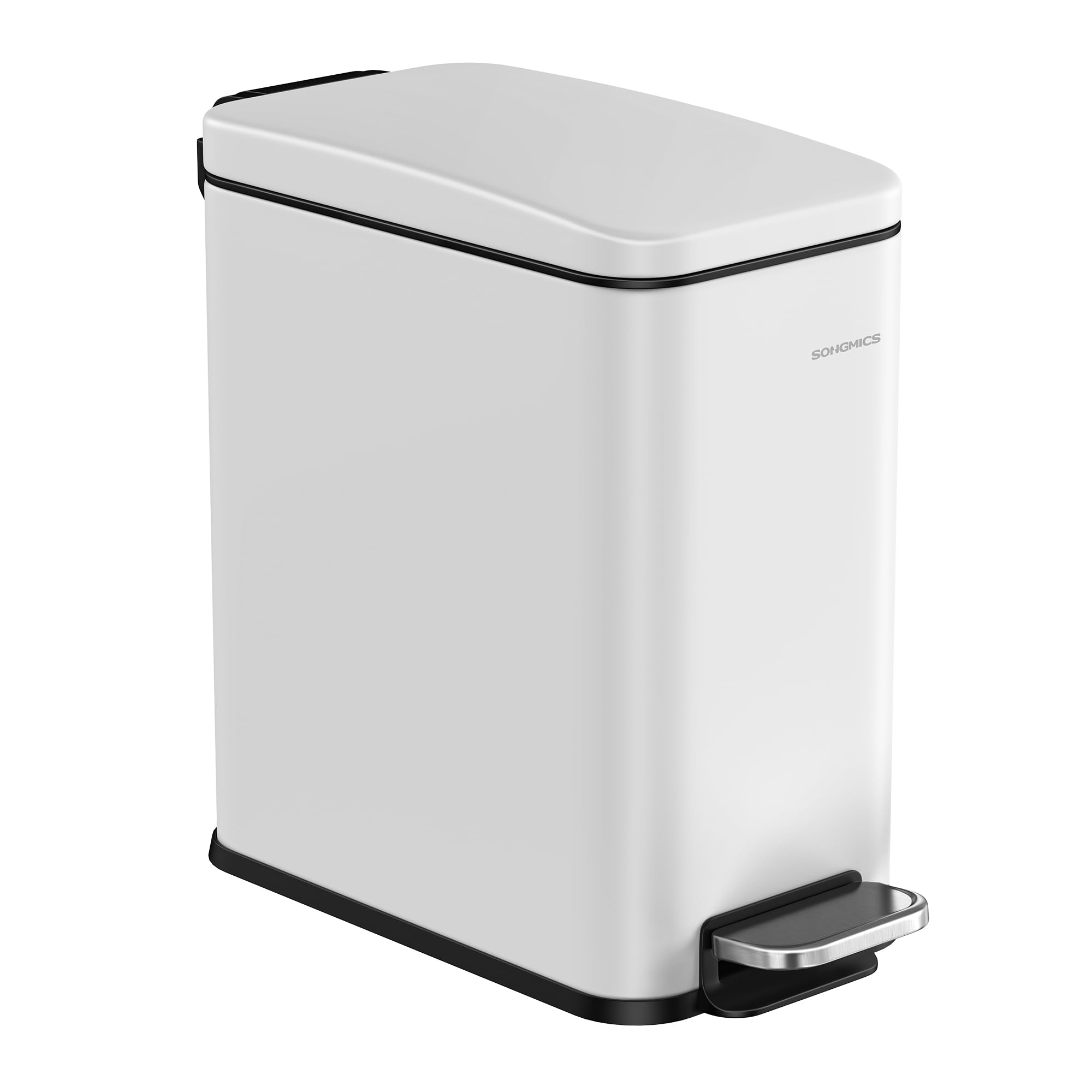 SONGMICS Slim Bathroom Trash Can