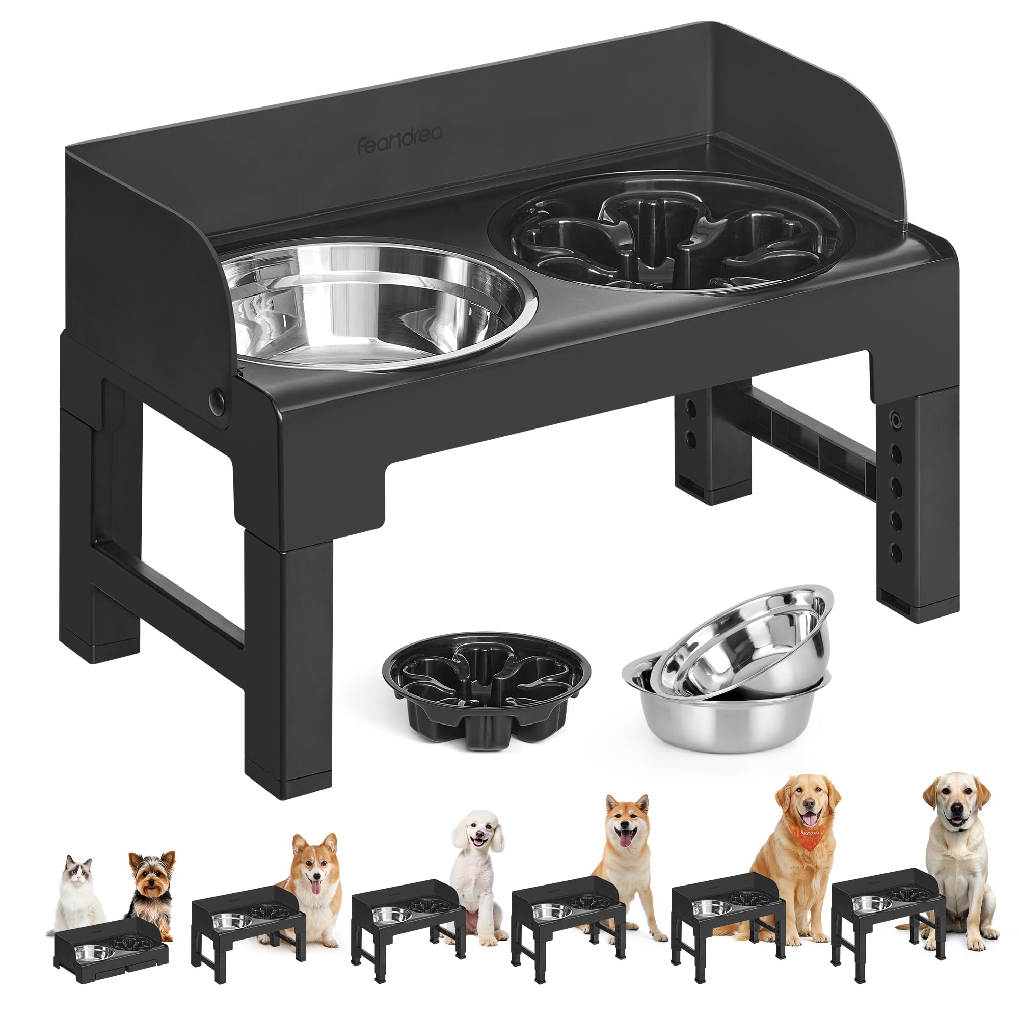 Feandrea Elevated Dog Bowls UPRB103B01