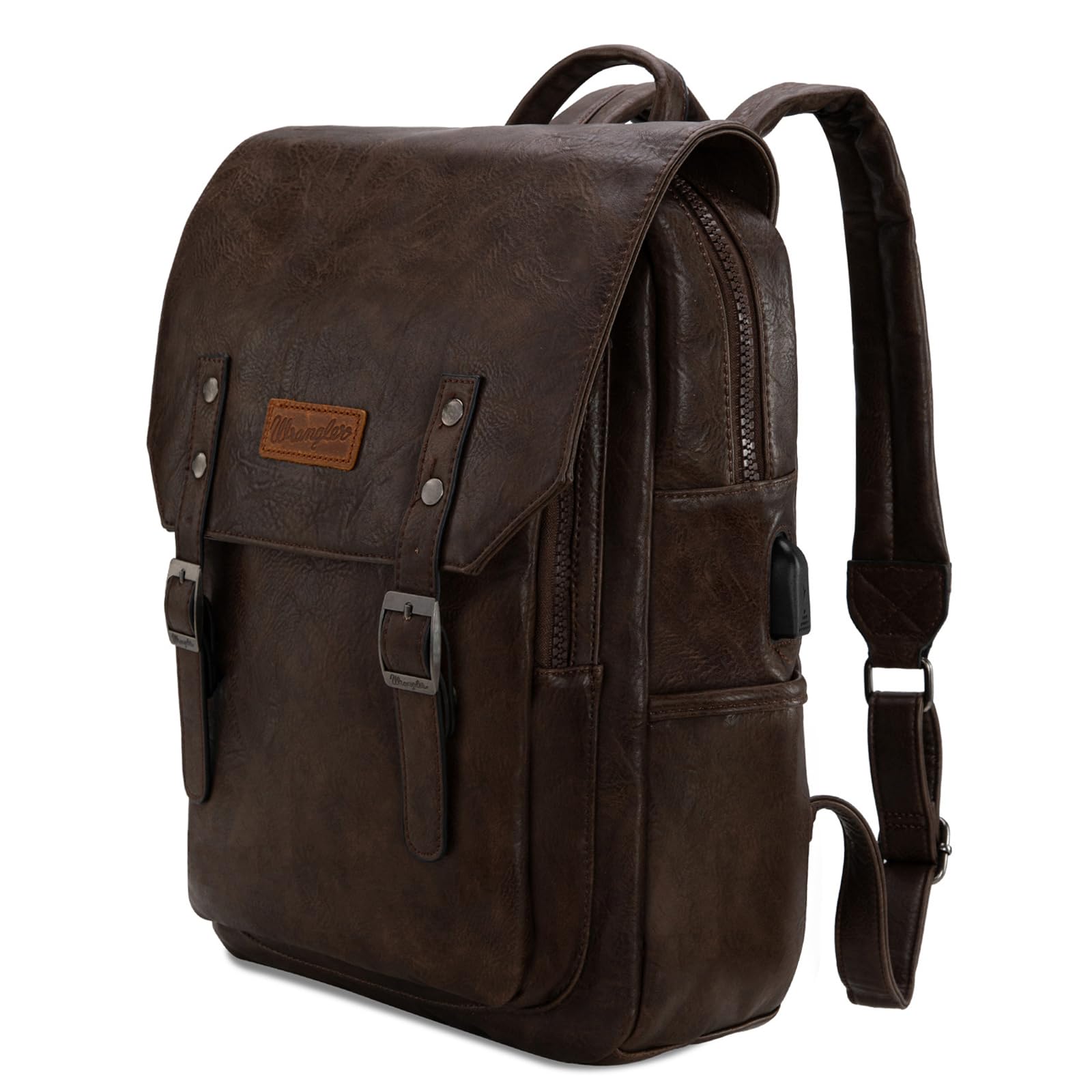 Montana West Wrangler Coffee Laptop Backpack
