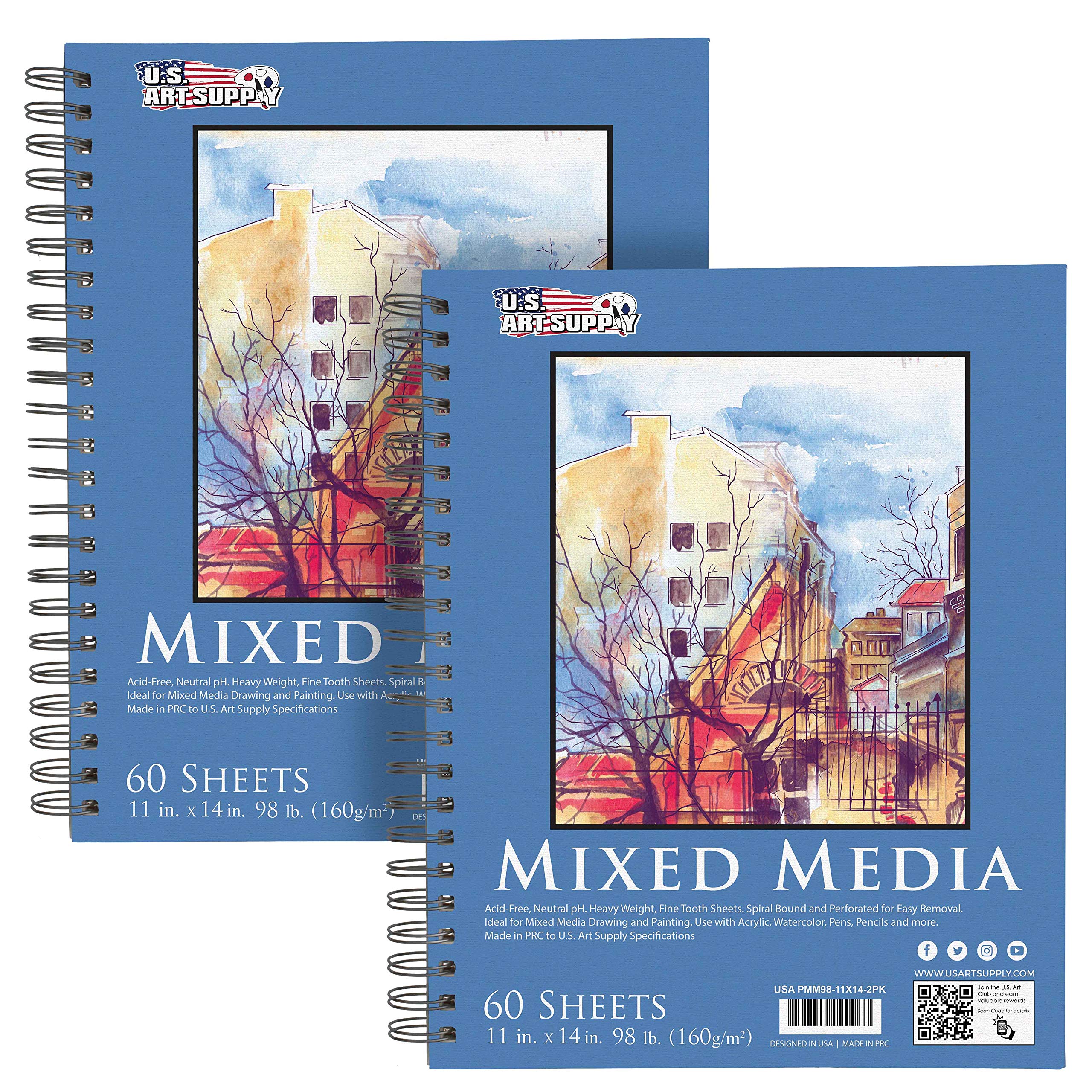 U.S. Art Supply 11 x 14 Mixed Media Sketchbook